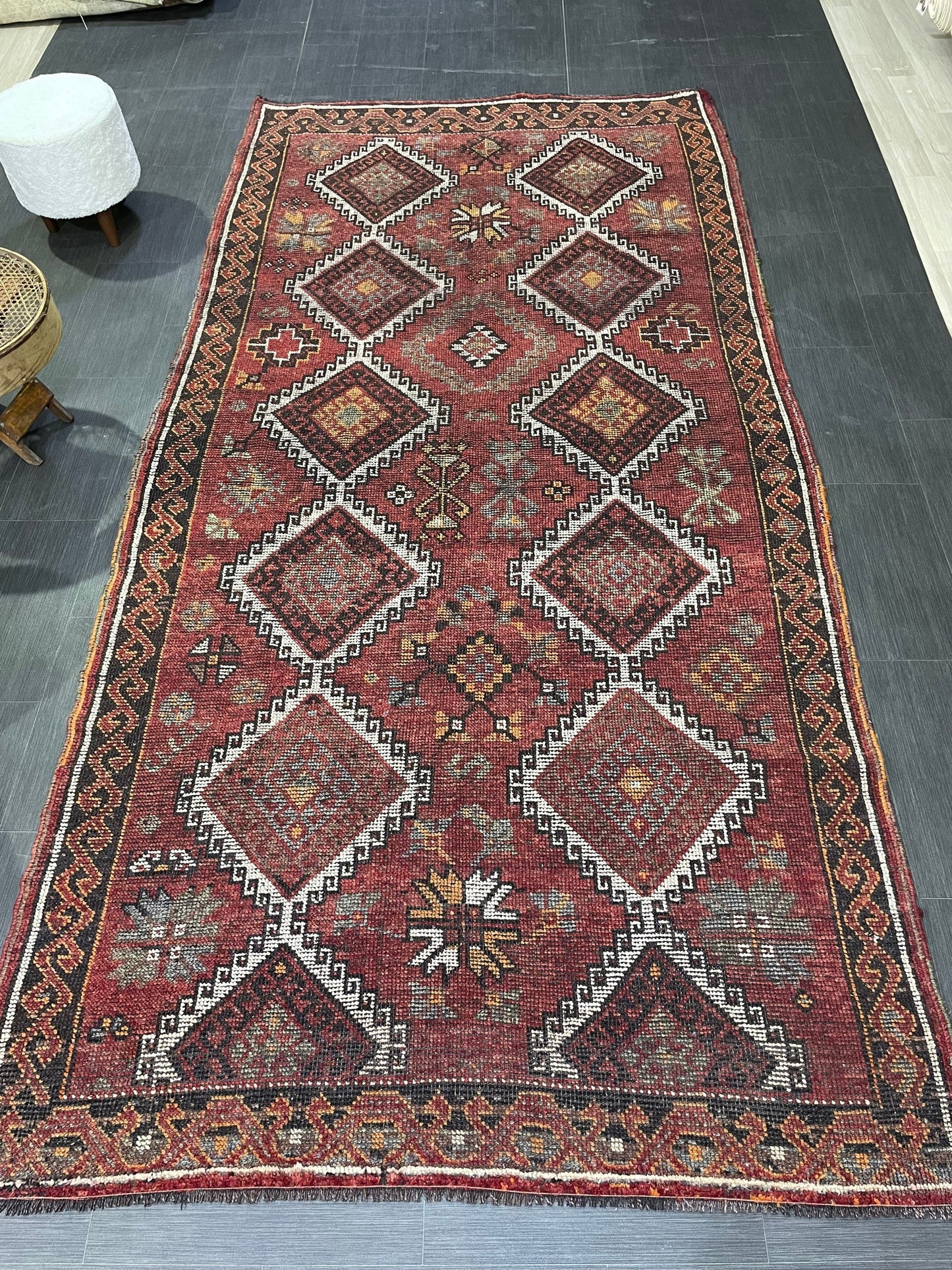 Handmade Rug, Oushak 5.3 x 10.9 Rug, Rustic Rug, Turkish Rug, Farmhouse Rug, Vintage Rug, Wool rug Hand Knotted Rug