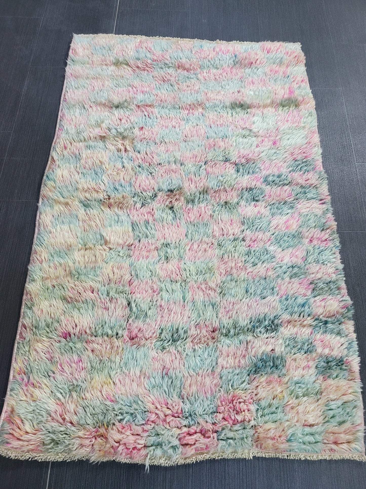 Antique Wool Rug, 2.7 x 4 Vintage Shaggy Rug,High Wool Pile Rug, Plush Rug, Handmade Rug, Hand Knotted Rug, Turkish Rug, Nomad Rug,Rear Rug,