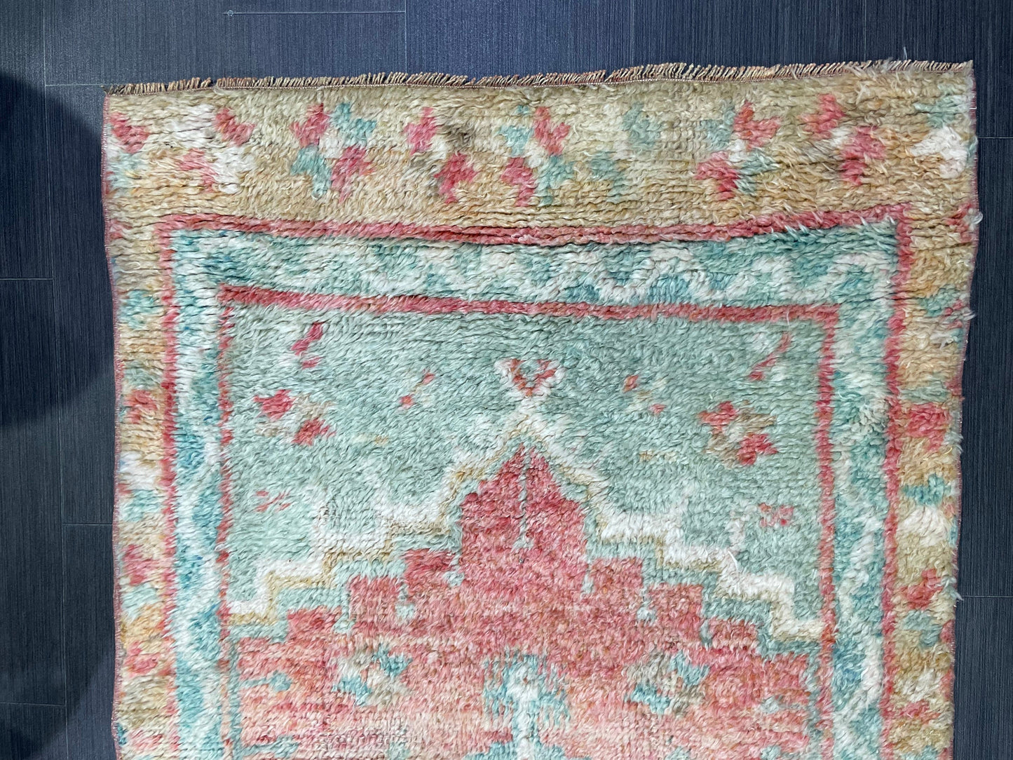 Antique Wool Rug, Vintage Shaggy 3x5 Rug, High Wool Pile Rug, Plush Rug, Handmade Rug, Hand Knotted Rug, Turkish Rug, Nomad Rug, Rear Rug,