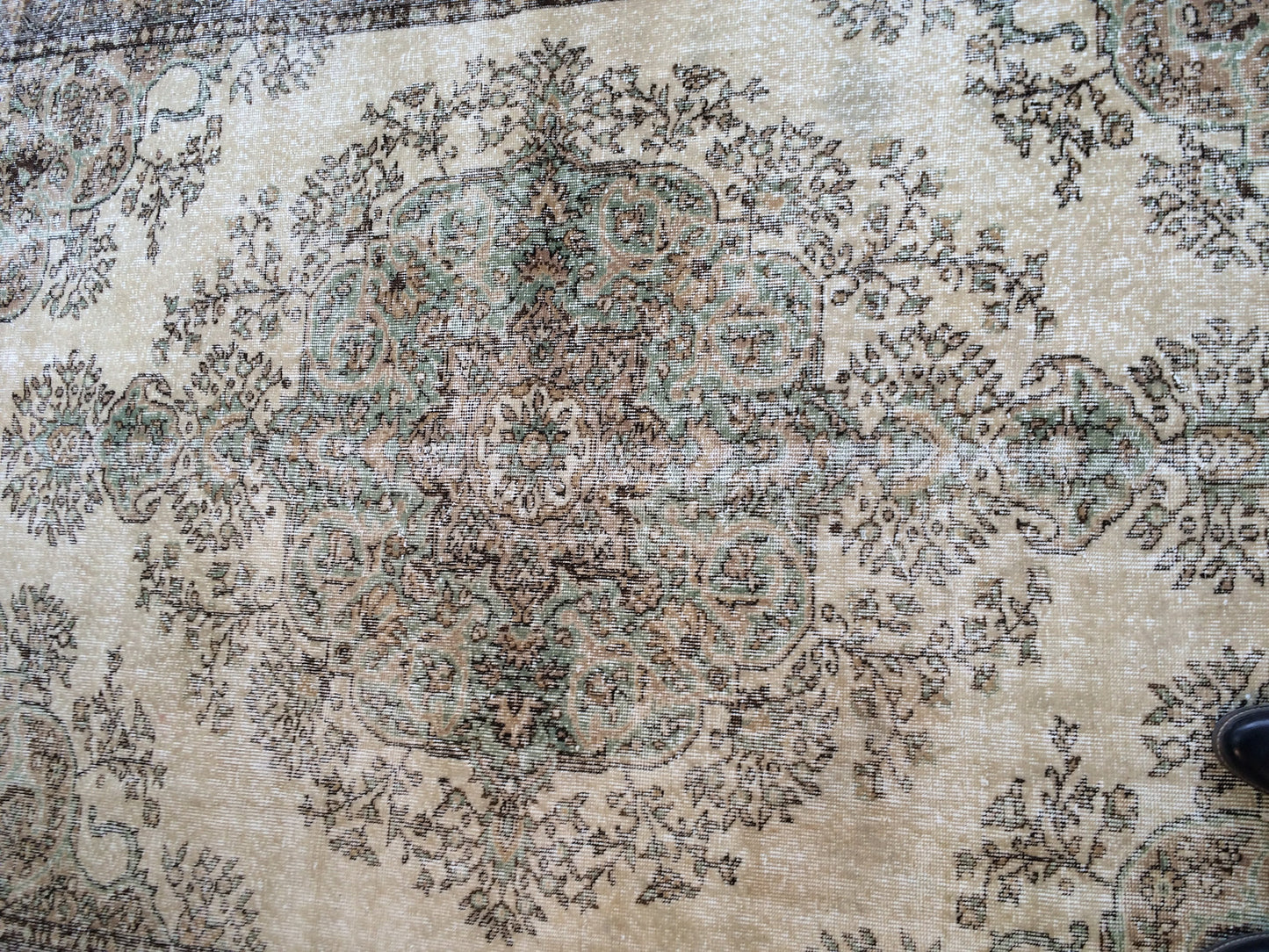 9.8 x 6.5 Large Oushak Rug, Vintage Rug Oushak Rug , Wool Rug Turkish Rugs Persian Rug Muted Persian Rug