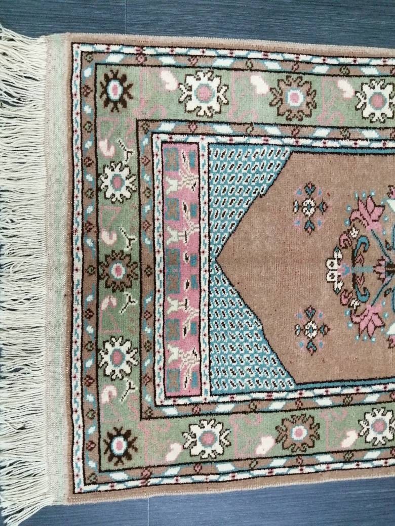Vintage Rug 4.6 x 2.5 TURKISH HAND MADE Rugs Vintage Turkish Rugs Oushak Rug Hand Made Rug, Vintage Oushak Rug, Wool Rug