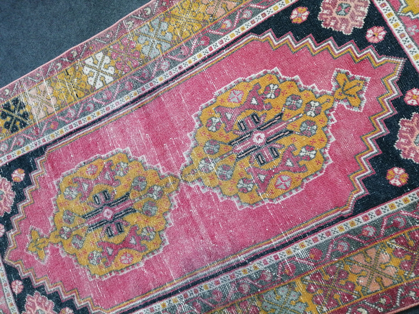 6.10 x 3.8 Rugs, Hand Made Rug, Oushak Rug, Rustic Rug, Bohemian Rug, Rug Runner, Turkish Rug, Farmhouse Rug, Vintage Rug, Wool rug