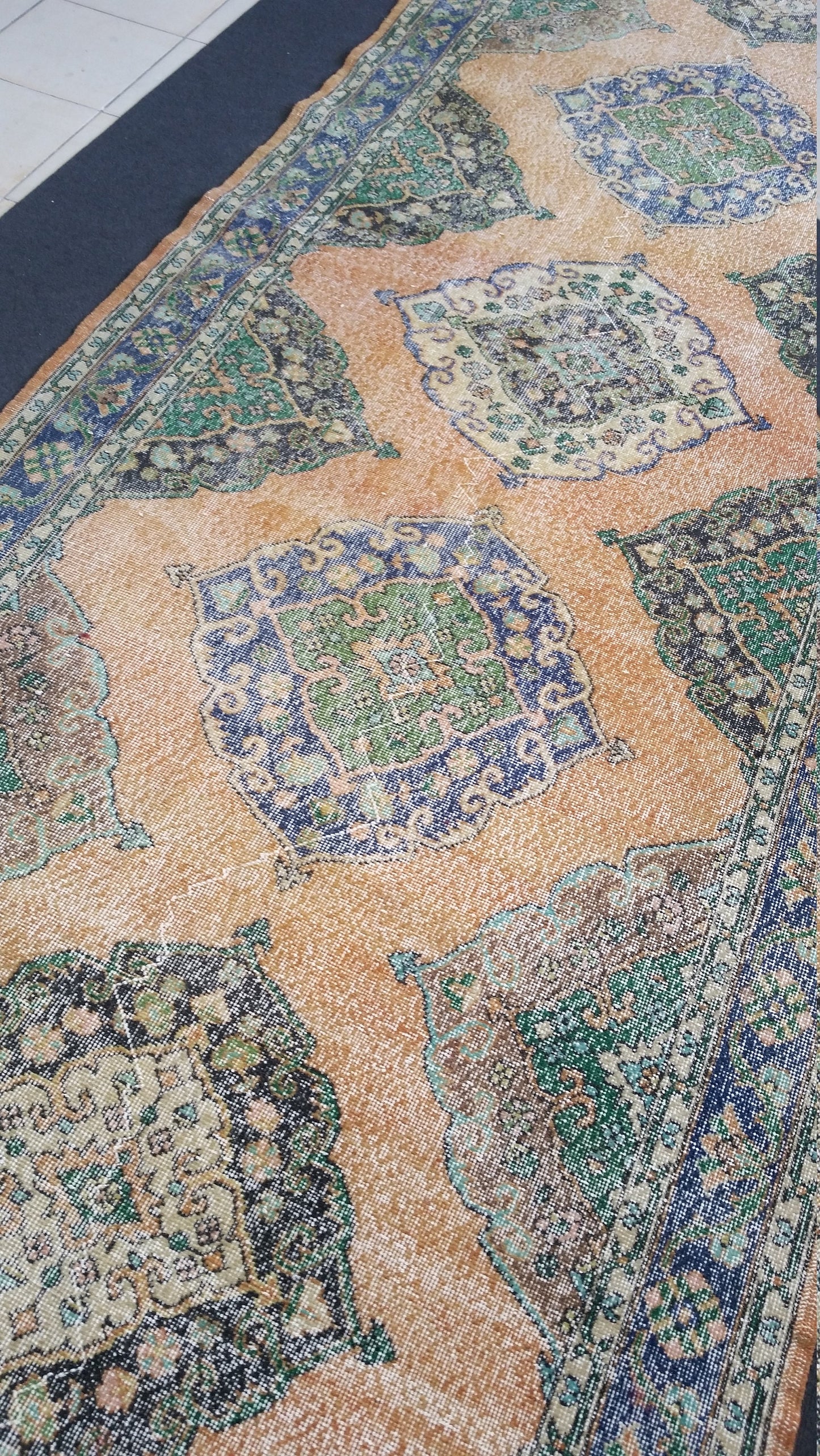 4.8 x 14 VINTAGE RUG , oushak Rug, Turkish Rug,Hand woven Rug, Vintage Rug HAND Made Rugs 5 by 14 runners
