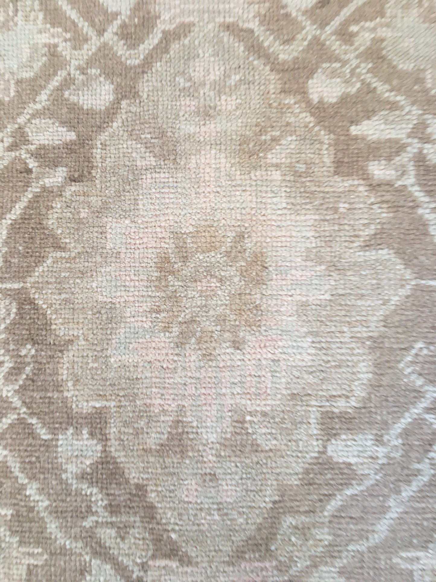 1.6x2.8 feet oushak turkish bedroom small rug, vintage kitchen rug, bohemian anatolian rug, handmade brown natural mini rug, living room rug