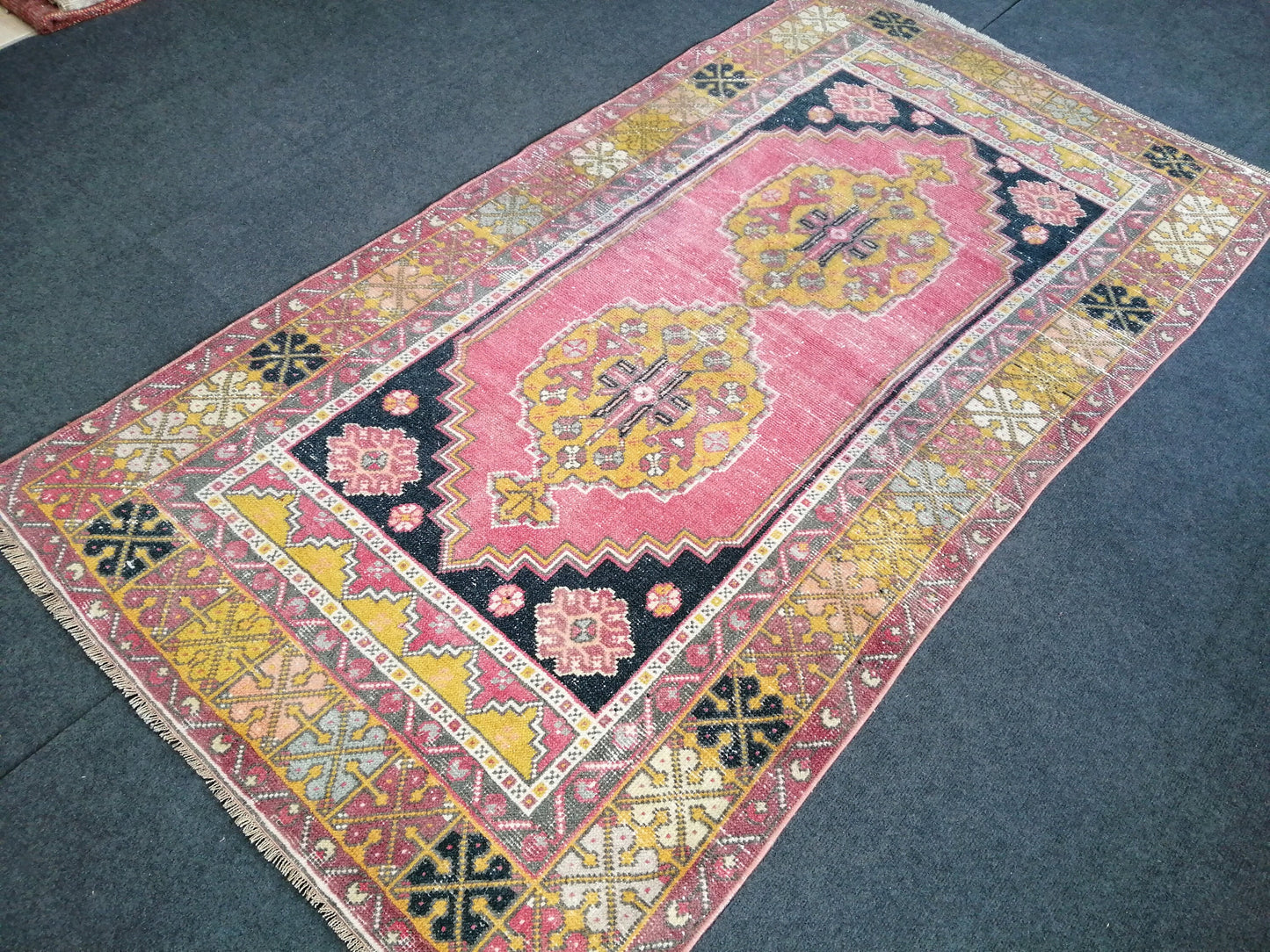 6.10 x 3.8 Rugs, Hand Made Rug, Oushak Rug, Rustic Rug, Bohemian Rug, Rug Runner, Turkish Rug, Farmhouse Rug, Vintage Rug, Wool rug