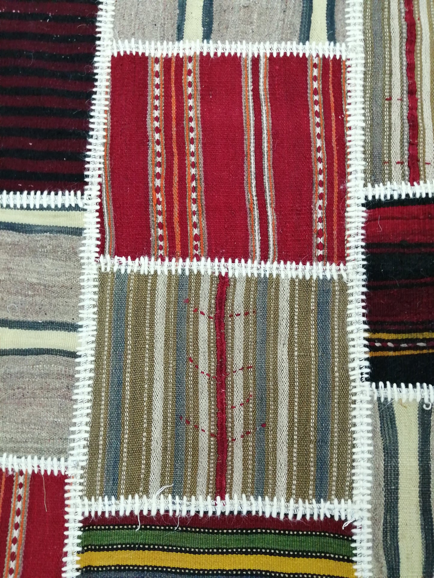 Patchwork Rugs, Hand Made Rug, Oushak Rug, Rustic Rug, Bohemian Rug, Rug Runner, Turkish Rug, Farmhouse Rug, Vintage Rug, Wool rug