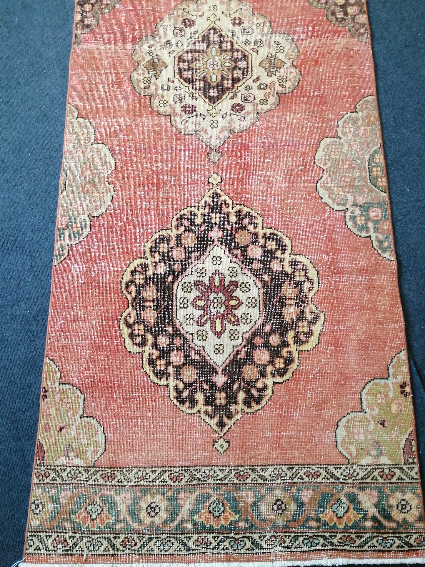 13 x 3 Turkish Runner Rug Oushak Runner Rug Vintage Runner Rug Hallway Runner Rug Kitchen Runner Rug Wool Runner Rug Wool Oushak Rug