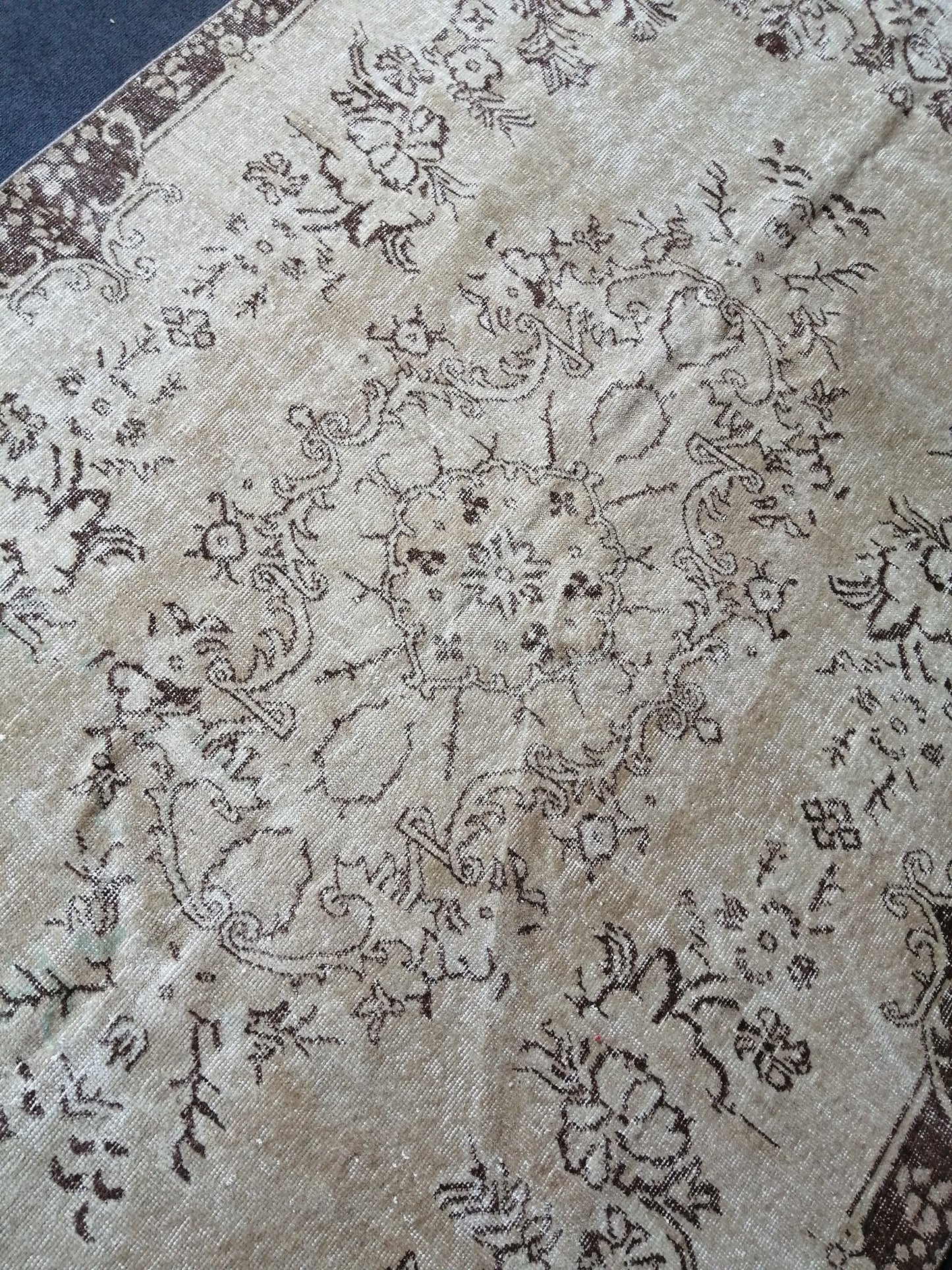 5.5 x 9.6 Muted Vintage Rugs TURKISH HAND MADE Rug Neutral Vintage Turkish Rugs Oushak Rug Traditional Rug, Oushak Rug,Vintage Neutral Rug