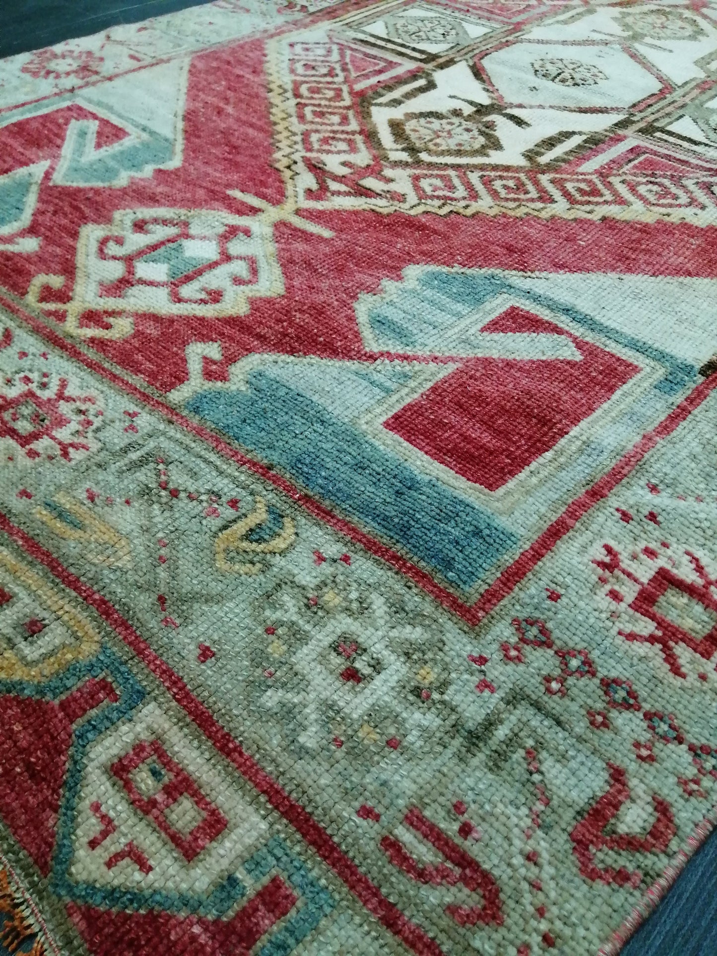 9.9 X 3.6 Oushak Runner Rug Turkish Runner Rug Vintage Runner Rug Hallway Runner Rug Kitchen Runner Rug Wool Runner Rug Wool Oushak Rug