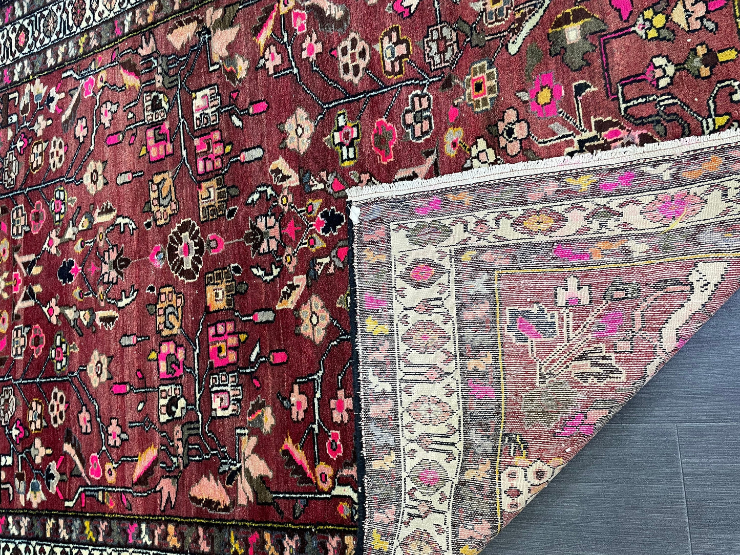 Persian RUG, Fine Hand Knotted 4.6 x 6.9 Rug, Turkish Vintage Oriental Rug, Vintage Rug, Fine Knotted Antique Rug, Wool Living room Rug,