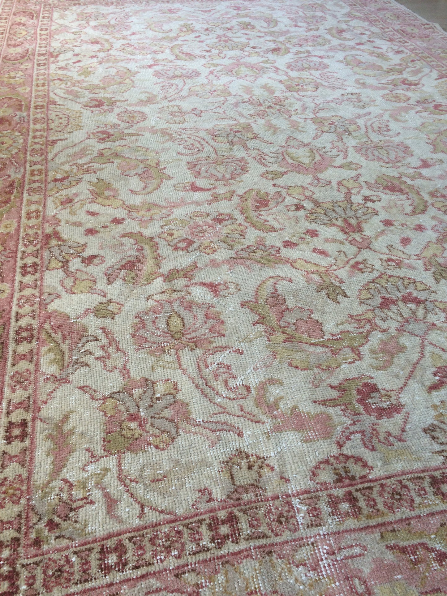 Vintage living room rug, wool pile RUGS, Pastel oushak rug , Turkish Oushak Rug, Vintage Rug, 8.3 x 5.3 Rug, Vintage Oushak Rug, 5x8 Rugs