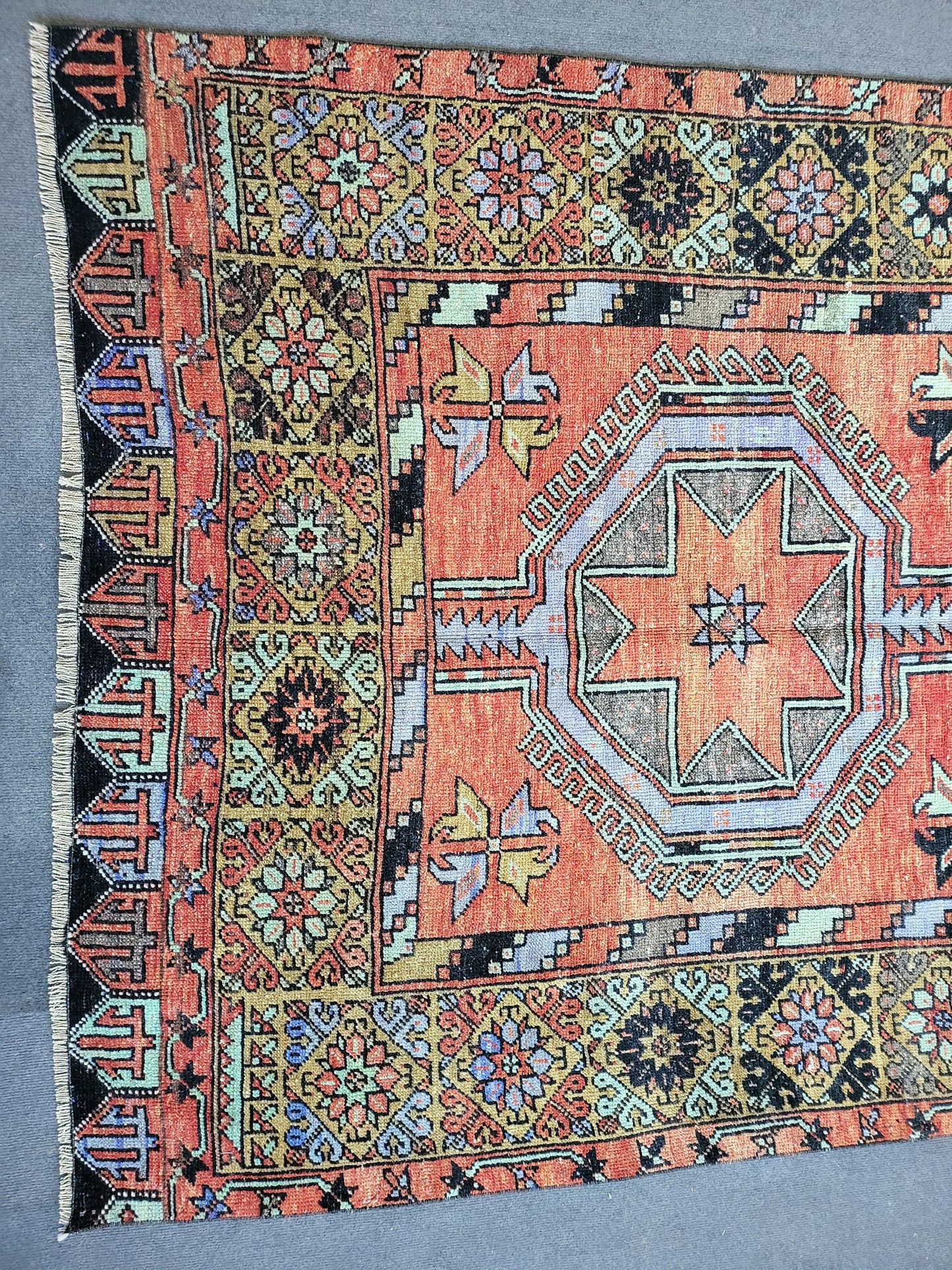 Turkish Runner Rug, Oushak 5x12 Runner Rug, Persian Runner Rug, Vintage Runner Rug, Handmade Runner Rug, Rustic Runner Rug