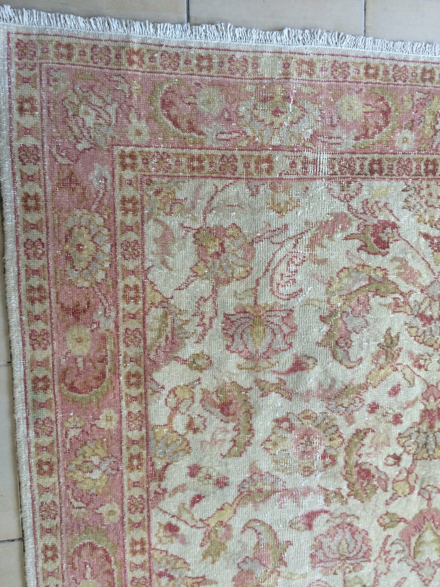 Vintage living room rug, wool pile RUGS, Pastel oushak rug , Turkish Oushak Rug, Vintage Rug, 8.3 x 5.3 Rug, Vintage Oushak Rug, 5x8 Rugs