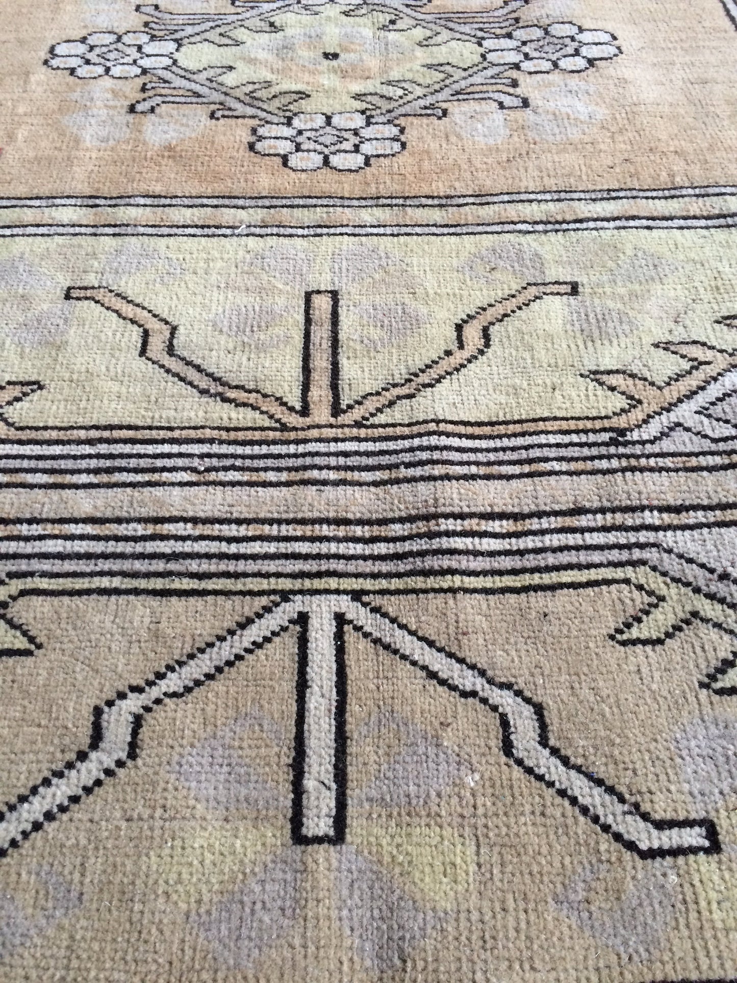 6.2 x 8.8 TURKISH RUG Oushak Rug Vintage Rug Wool Rug Hand Knotted Rug Hand Made Rug