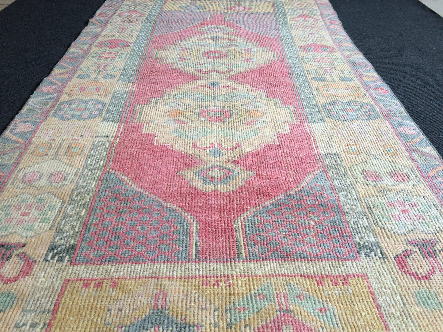 Wool Rugs Vintage Rugs TURKISH HAND MADE Rugs Vintage Turkish Rugs Oushak Rug Traditional Rug, Turkish Oushak Rug, Vintage Oushak Rug