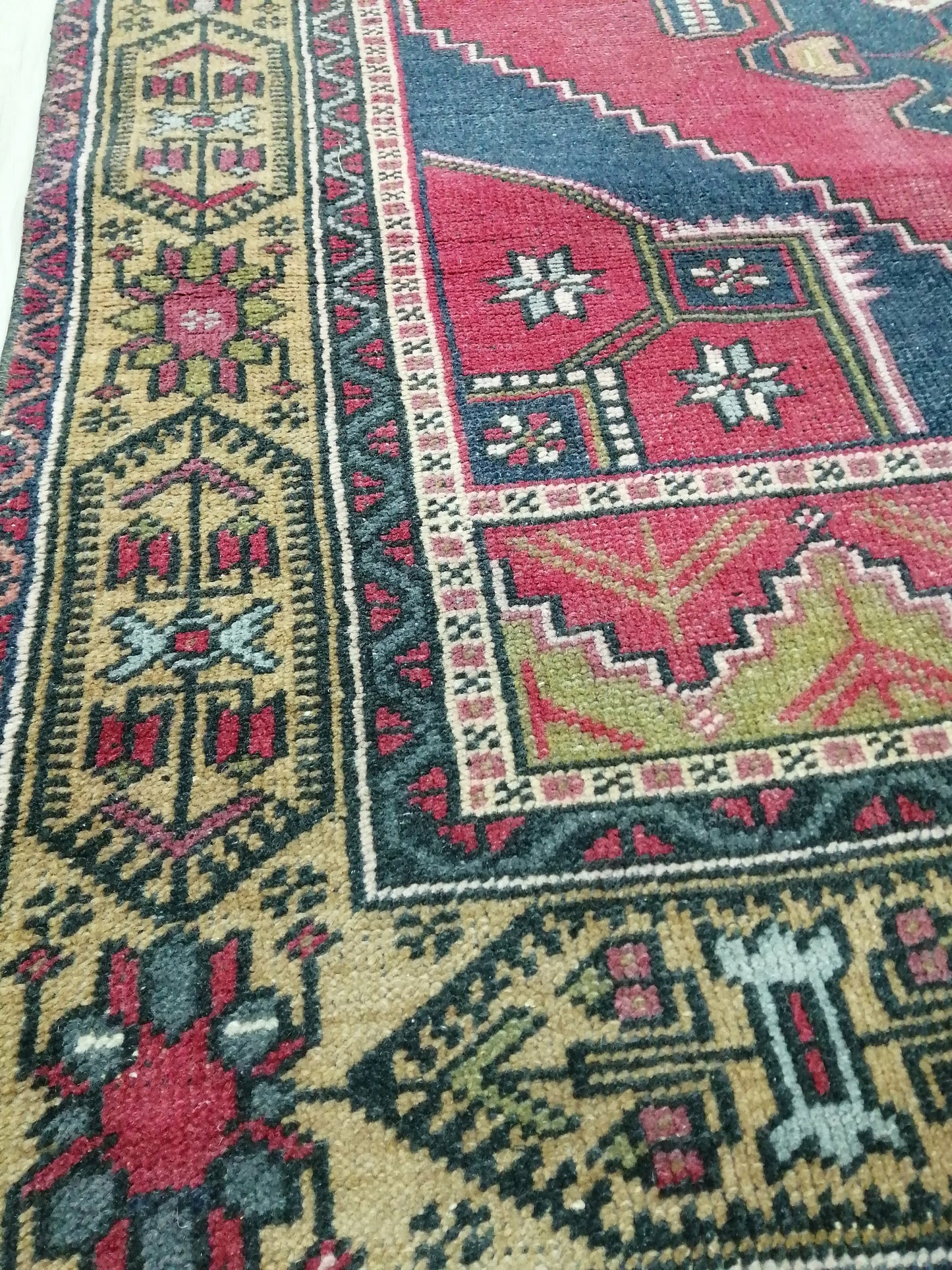 7.8 X 4.3 Rugs, Hand Made Rug, Oushak Rug, Rustic Rug, Bohemian Rug, Rug Runner, Turkish Rug, Farmhouse Rug, Vintage Rug, Wool rug