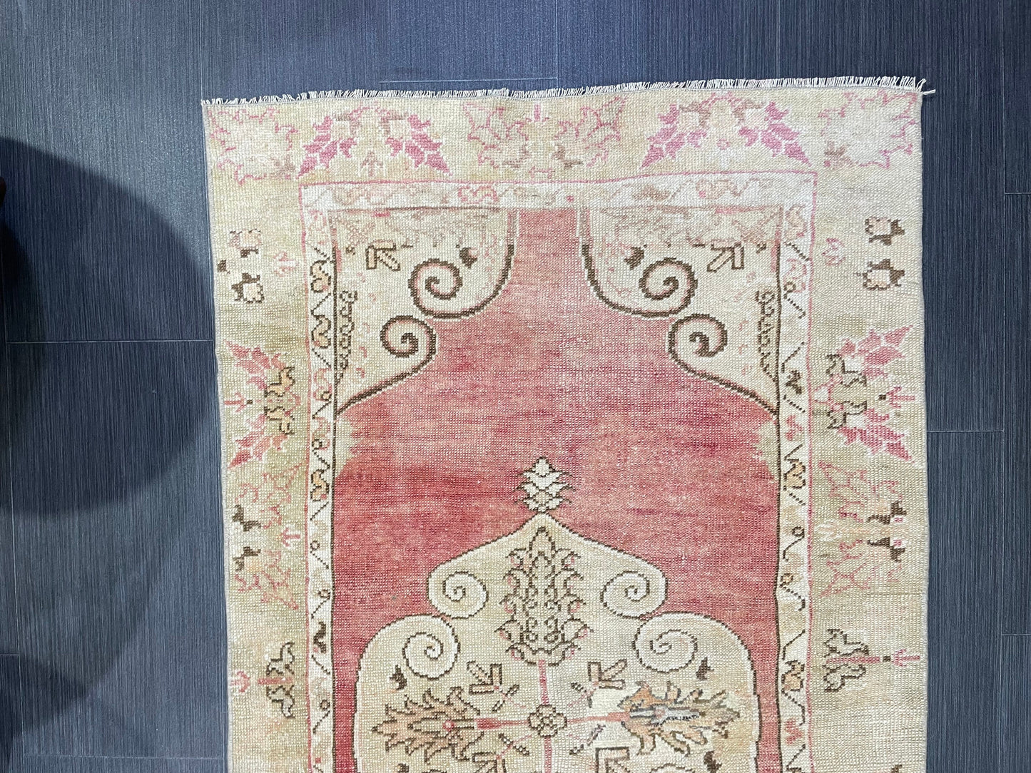 Handmade Rug, Antique Rug, Vintage 2.8 x 5 Rug, Turkish Wool Rug, Oushak Rug, Hand Knotted Rug, Persian Rug,