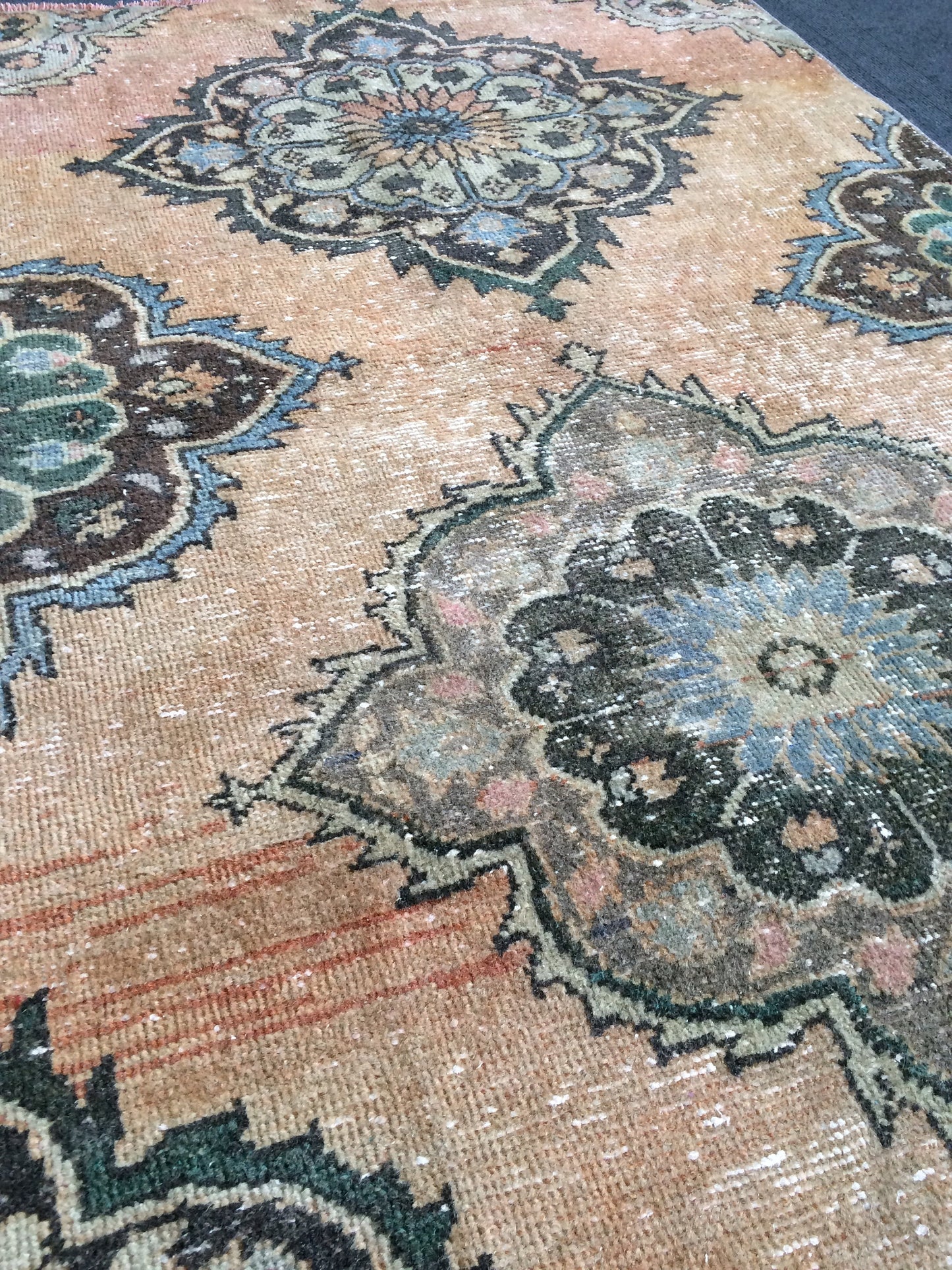 Mini Rug Small Area Rug Turkish Rug Oushak Rug Hand Made Rug Vintage Rug