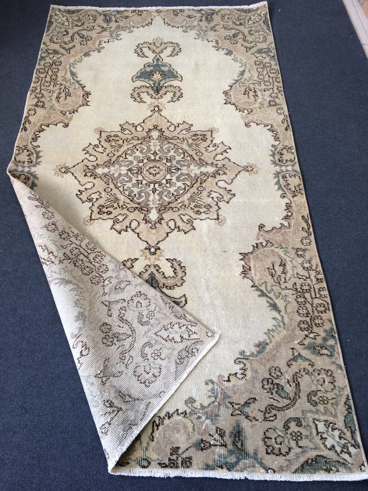 Oushak Rug Vintage Turkish Rug,Wool Rug Turkish Rug Antique Rug Rug,Handmade Oriental Rug,Persian Rug