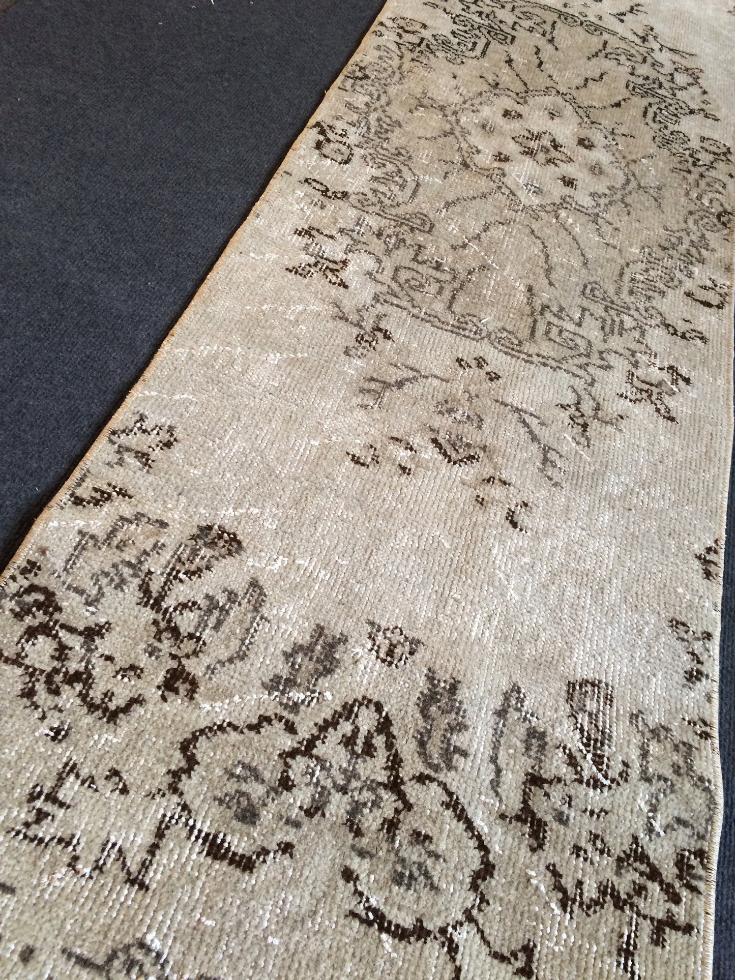 Vintage Rug Runner Turkish Runner Rug, Boho Runner Rug, Living Room Rug,Oushak Rug Runner Vintage Flooring Hallway Long Run