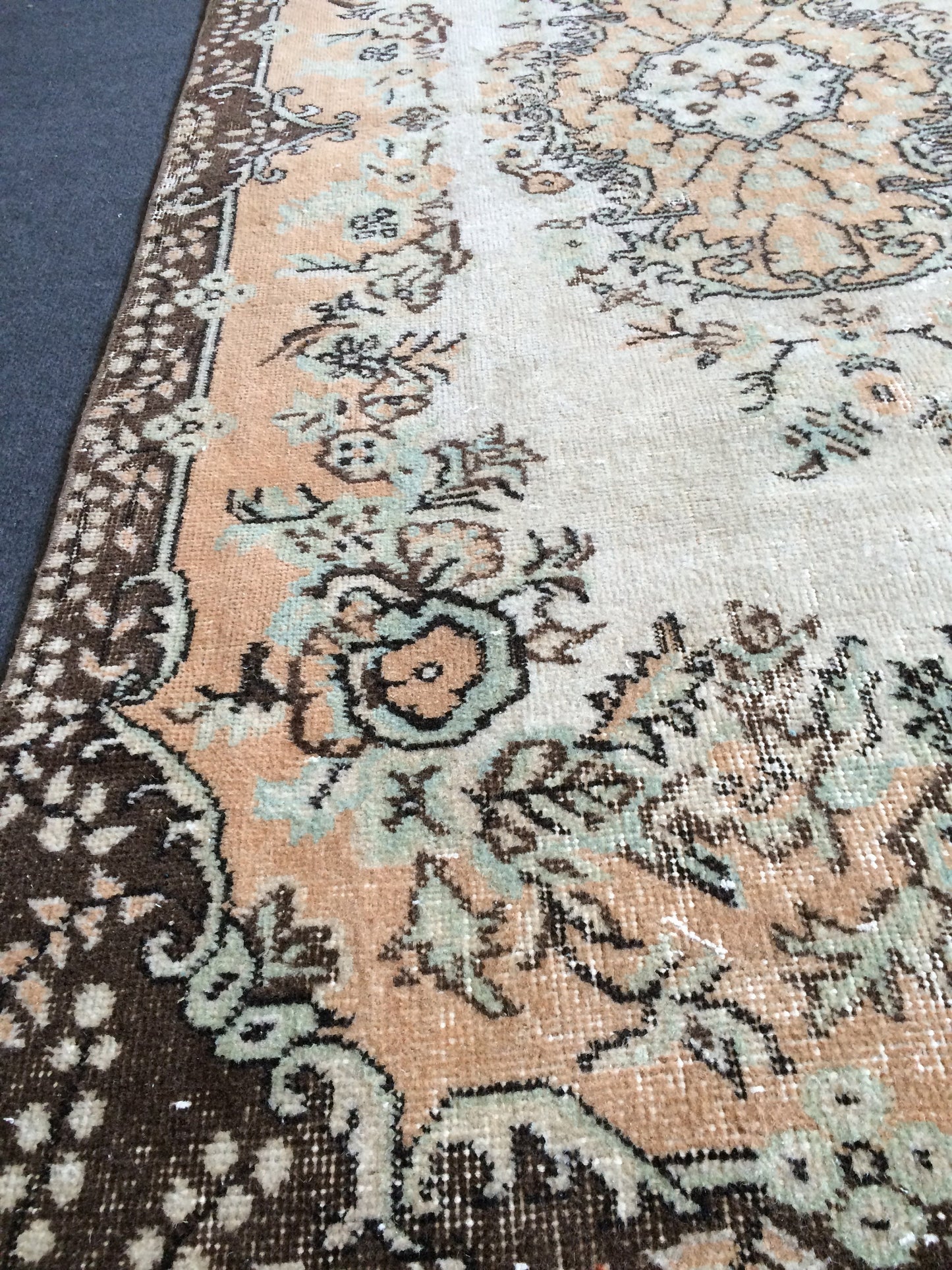 7.2 x 4 Rugs, Hand Made Rug, Oushak Rug, Rustic Rug, Bohemian Rug, Rug Runner, Turkish Rug, Farmhouse Rug, Vintage Rug, Wool rug