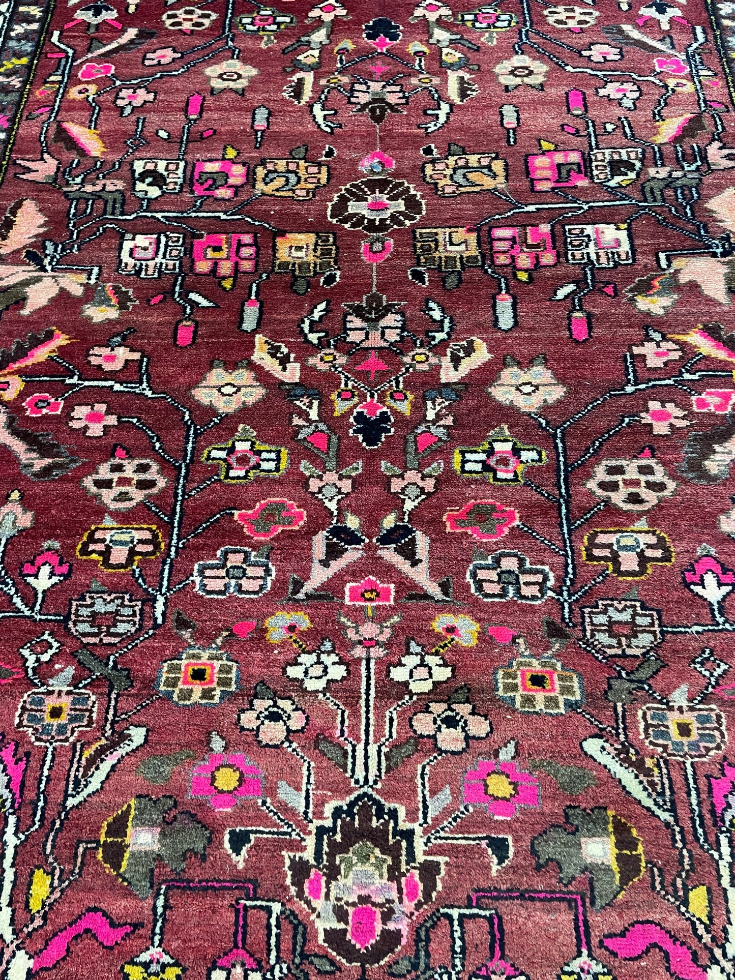 Persian RUG, Fine Hand Knotted 4.6 x 6.9 Rug, Turkish Vintage Oriental Rug, Vintage Rug, Fine Knotted Antique Rug, Wool Living room Rug,