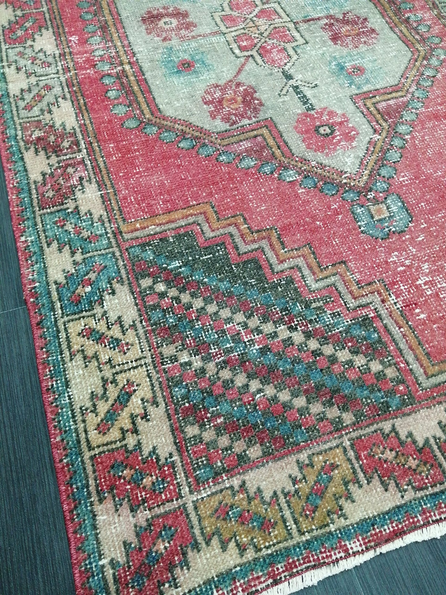 6.4 x 3.6 Rugs, Hand Made Rug, Oushak Rug, Rustic Rug, Bohemian Rug, Rug Runner, Turkish Rug, Farmhouse Rug, Vintage Rug, Wool rug