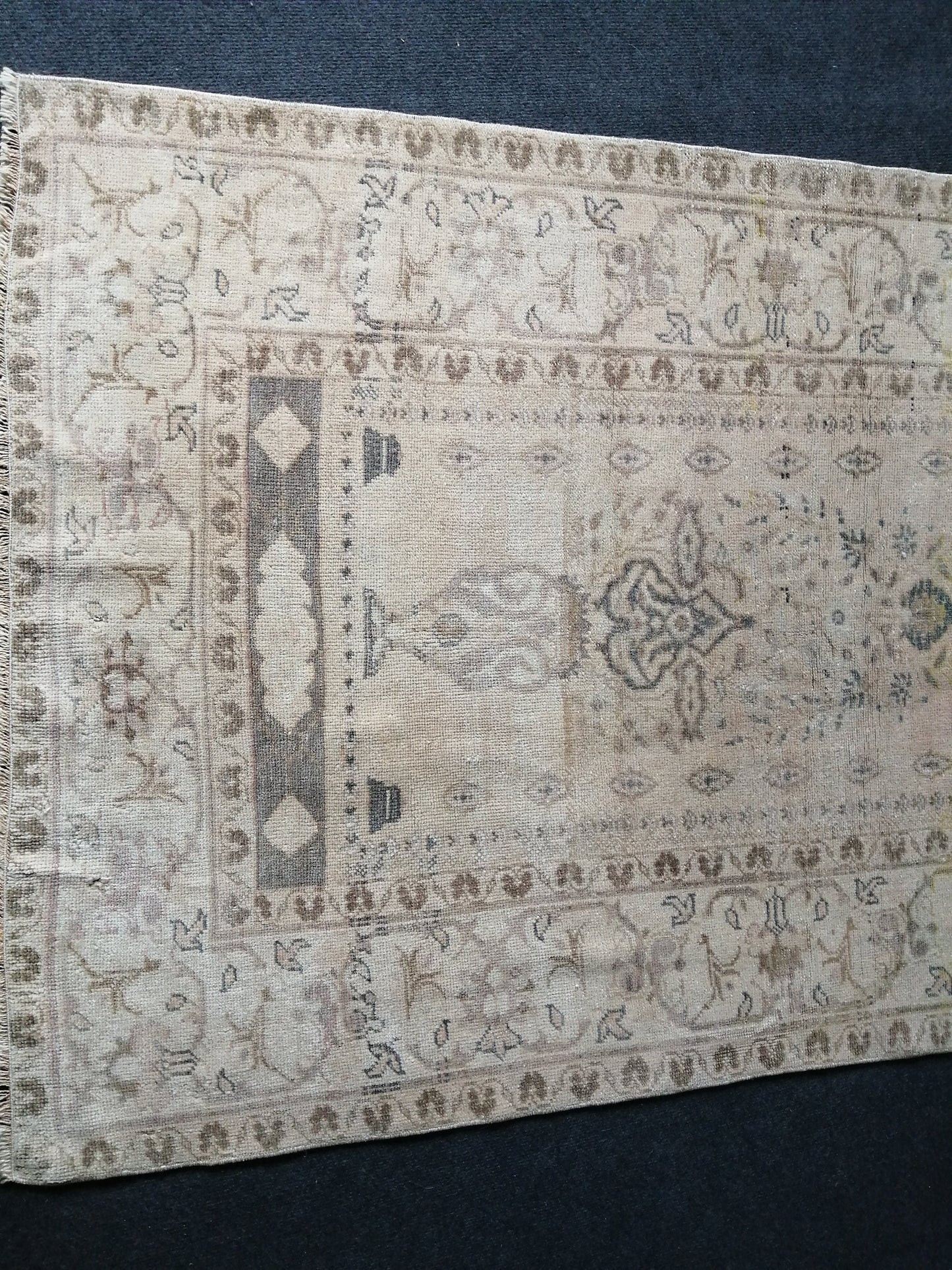 3.5 x 6 Rugs, Hand Made Rug, Oushak Rug, Rustic Rug, Bohemian Rug, Turkish Rug, Farmhouse Rug, Vintage Rug, Wool rug Muted Oriental Rug