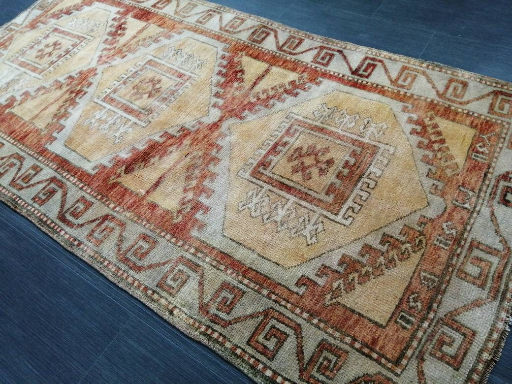 WOOL RUGS, 6 x 3.2 Vintage Rug Turkish Oushak Rug, Hand Made Rug, Living Room Rug, Oushak Rug, Farmhouse Rug, Oriental Rug,