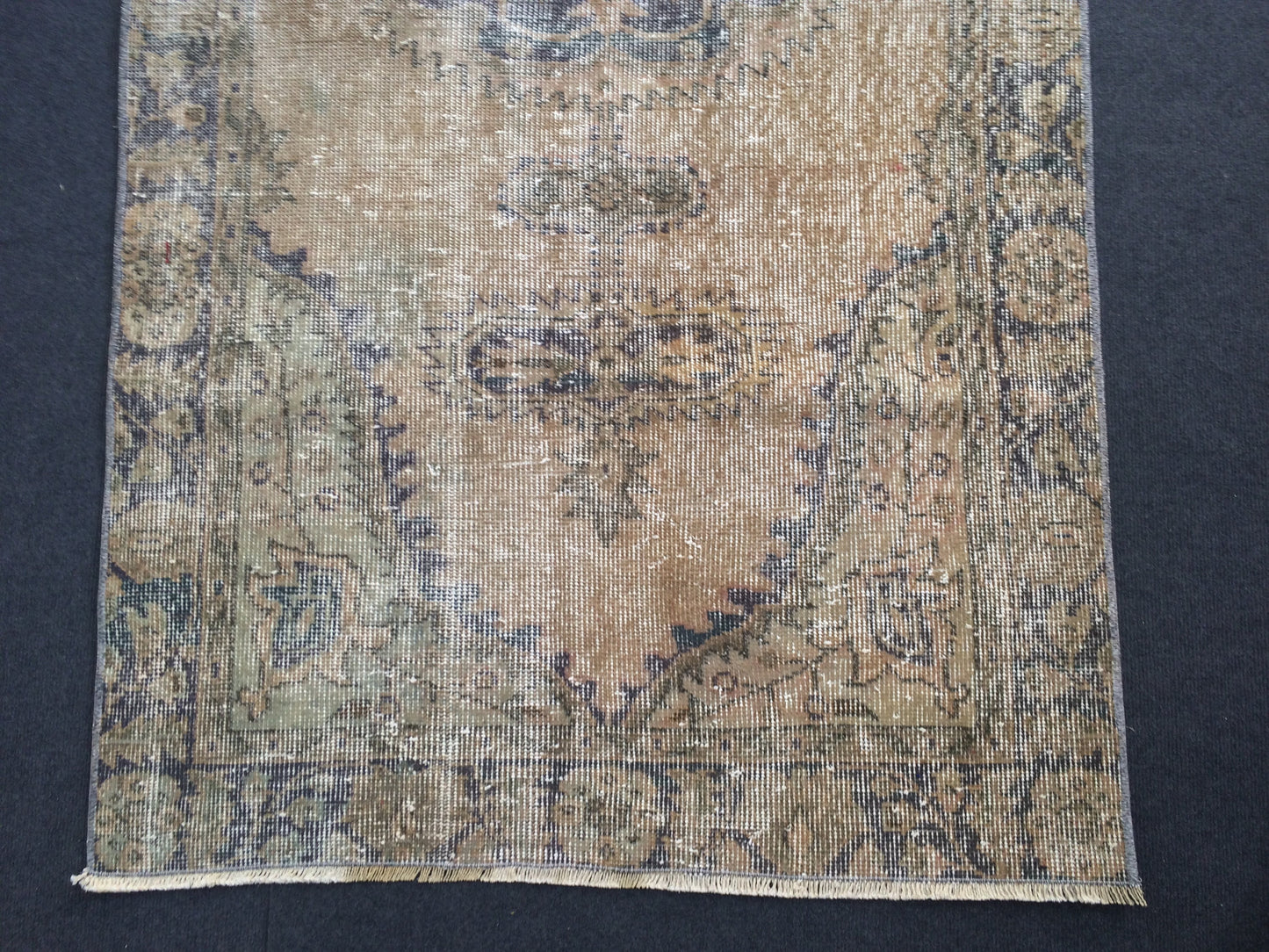 Vintage Rug Turkish Rug, Bohemian Rug, Oushak Rug, Living Room Rug, Oushak Rugs, Hand Made Rug, Earth Tones Rug, eclectic rug,