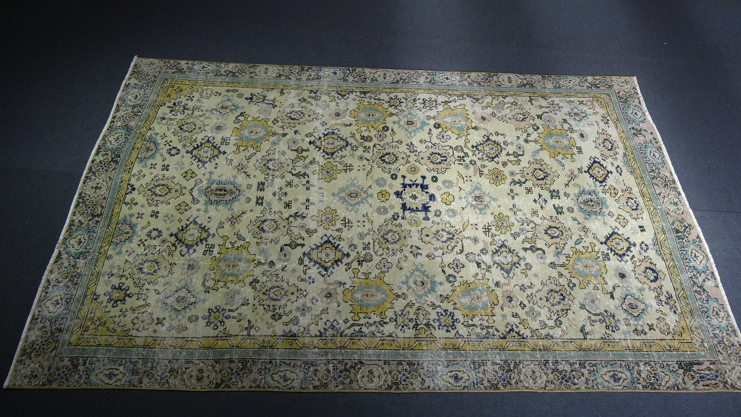 Green Turkish Rug,Oushak Rug,Turkish Rug