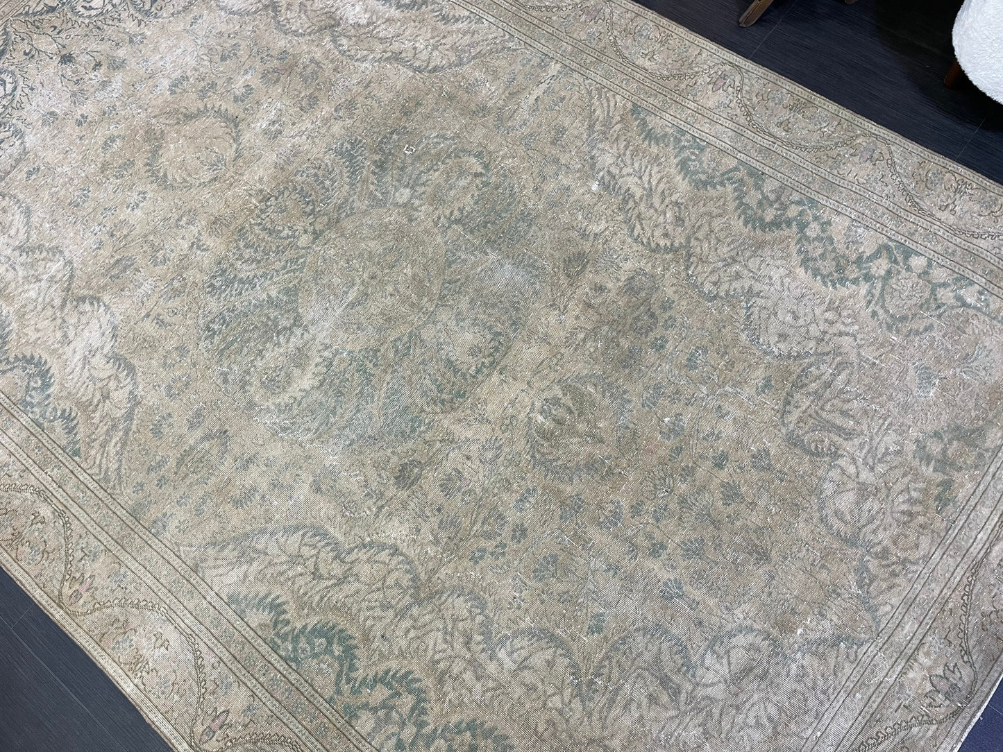 Muted Persian Rugs, 6 x 9.4 Vintage Rug, Oushak Rug, Rustic Rug, Fine Hand Knotted Rug, Farmhouse Rug, Wool Handmade Rug
