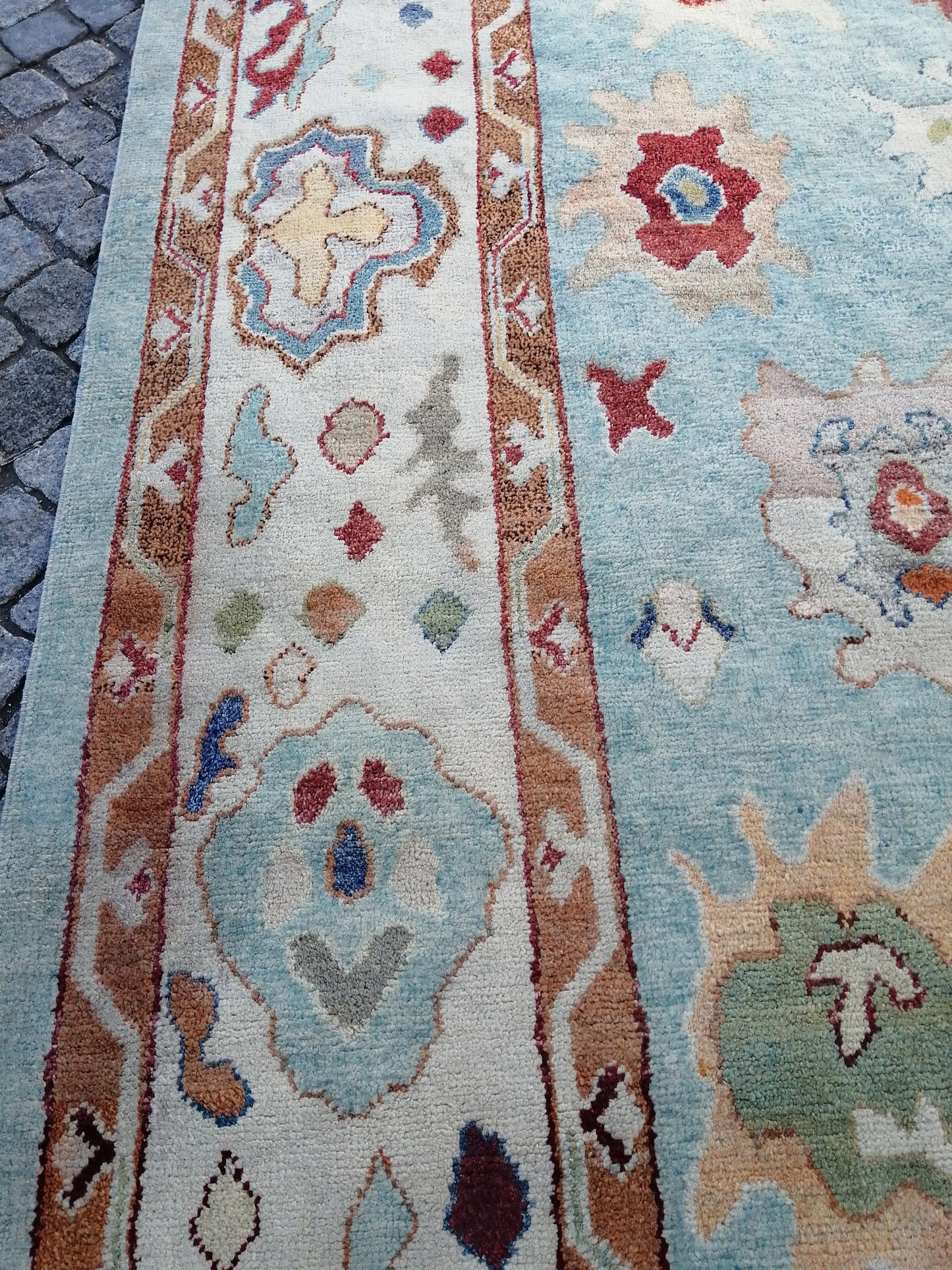 12.7 x 9.4 OUSHAK RUG, TURKISH Oushak Rug, Vintage Oushak Rug, Rug, Wool Oushak Rug Hand Made Rugs, Made In Turkey 9x13 9x12 Rug