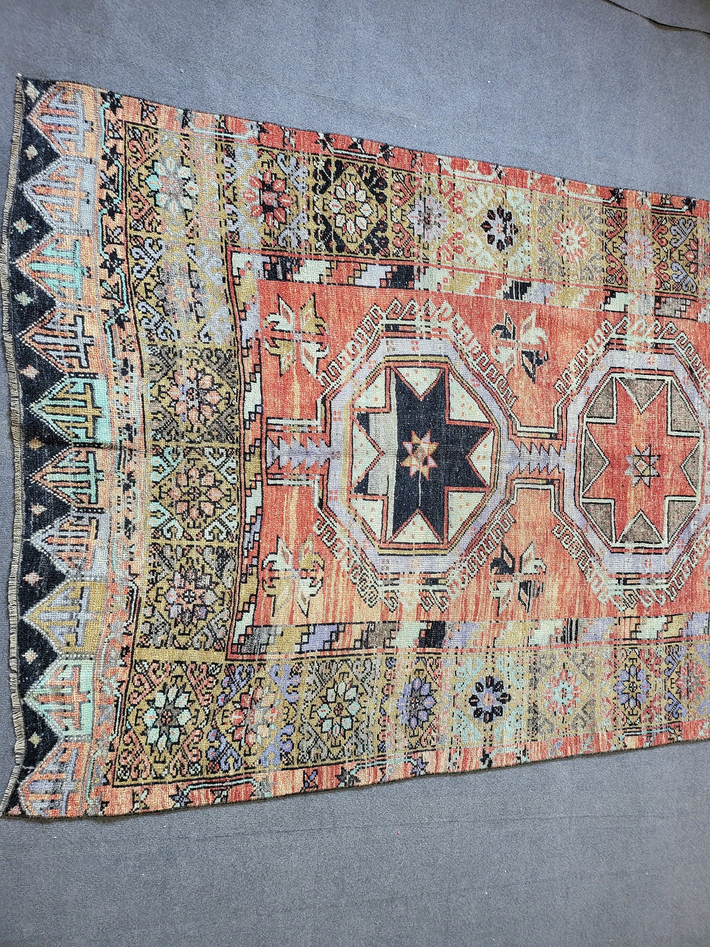 Turkish Runner Rug, Oushak 5x12 Runner Rug, Persian Runner Rug, Vintage Runner Rug, Handmade Runner Rug, Rustic Runner Rug