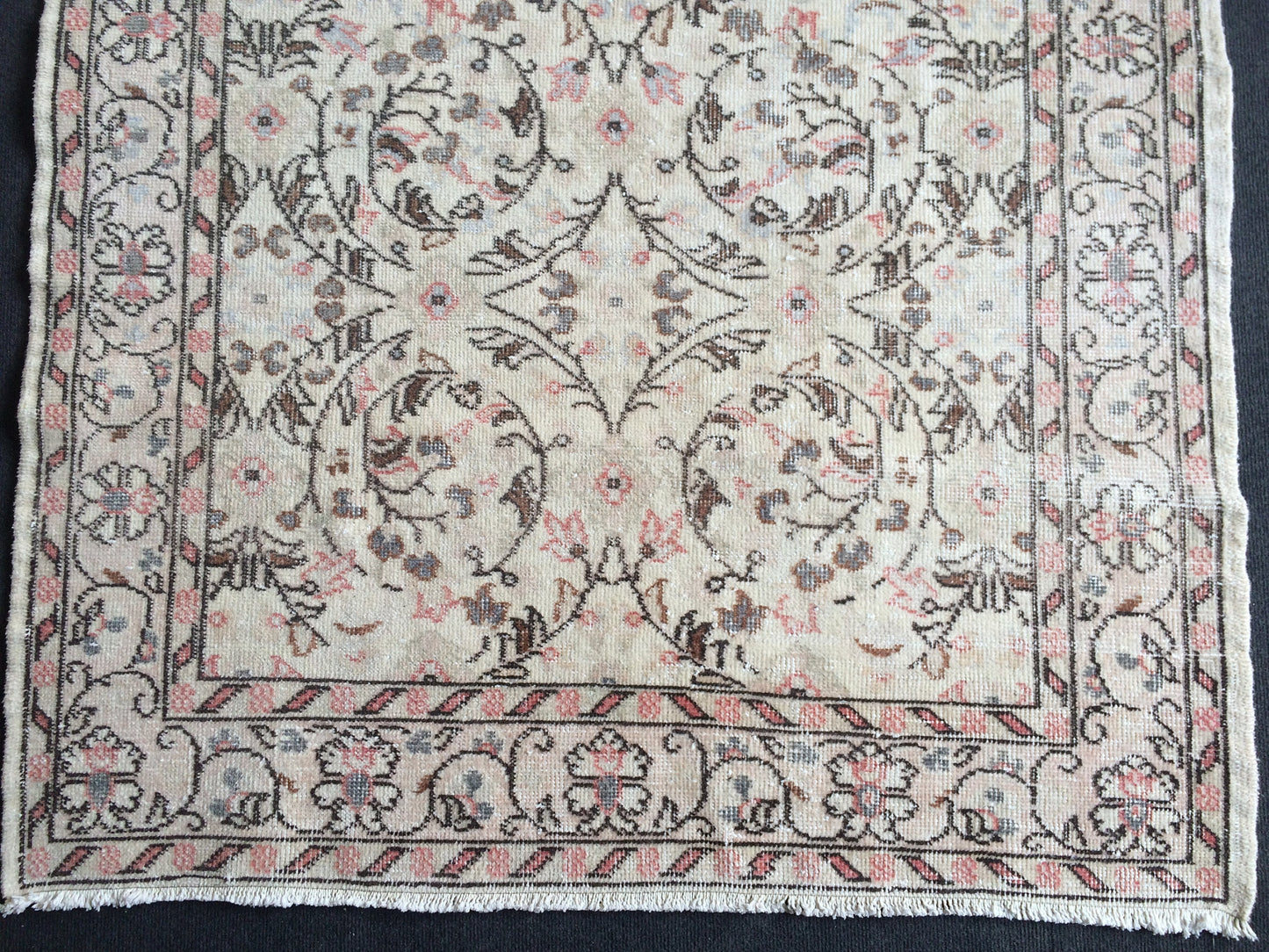 4 x 7 Vintage Turkish Rugs Muted Vintage Oushak Rugs Turkish Rug, Boho Rug, Oushak Rug, Wool Rugs, Shabbychic Rug, Farmhouse Rugs