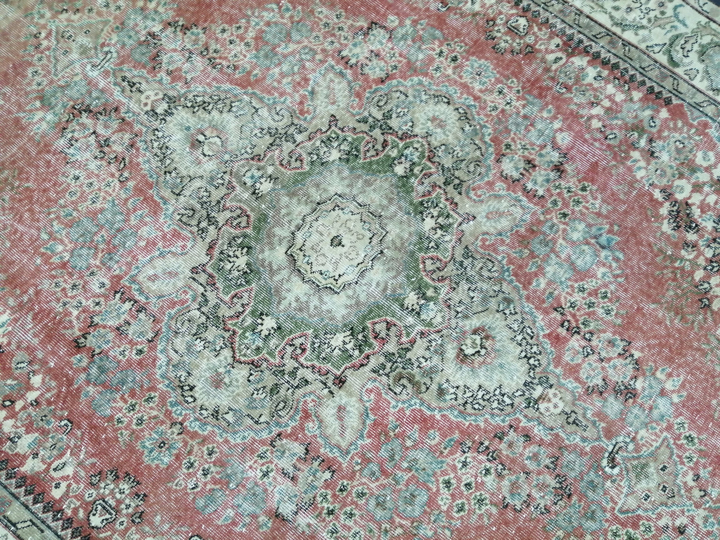 9 x 7.2 Rugs, Hand Made Rug, Oushak Rug, Rustic Rug, 9x7 Rug, Rug Runner, Turkish Rug, Farmhouse Rug, Vintage Rug, Wool rug