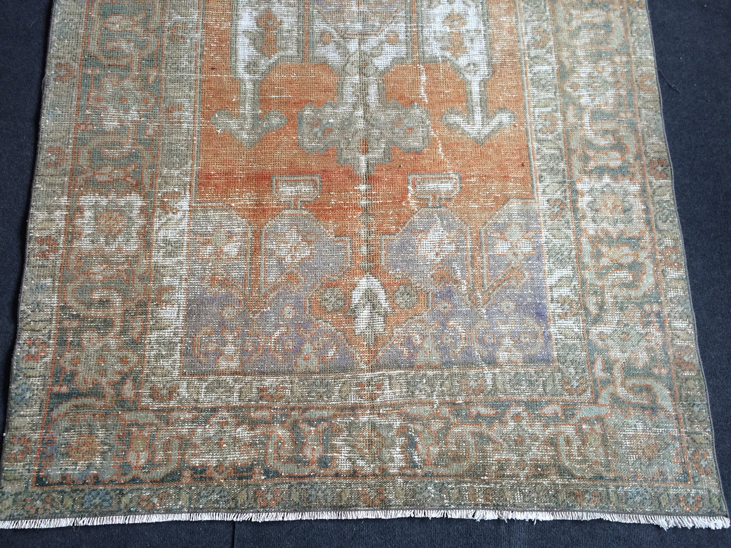5 x 8.6 OUSHAK RUG TURKISH Oriental Rug Vintage Oushak Rug Vintage Persian Wool Rug Hand Made Rugs Vintage Turkish Rug Discounted Rugs