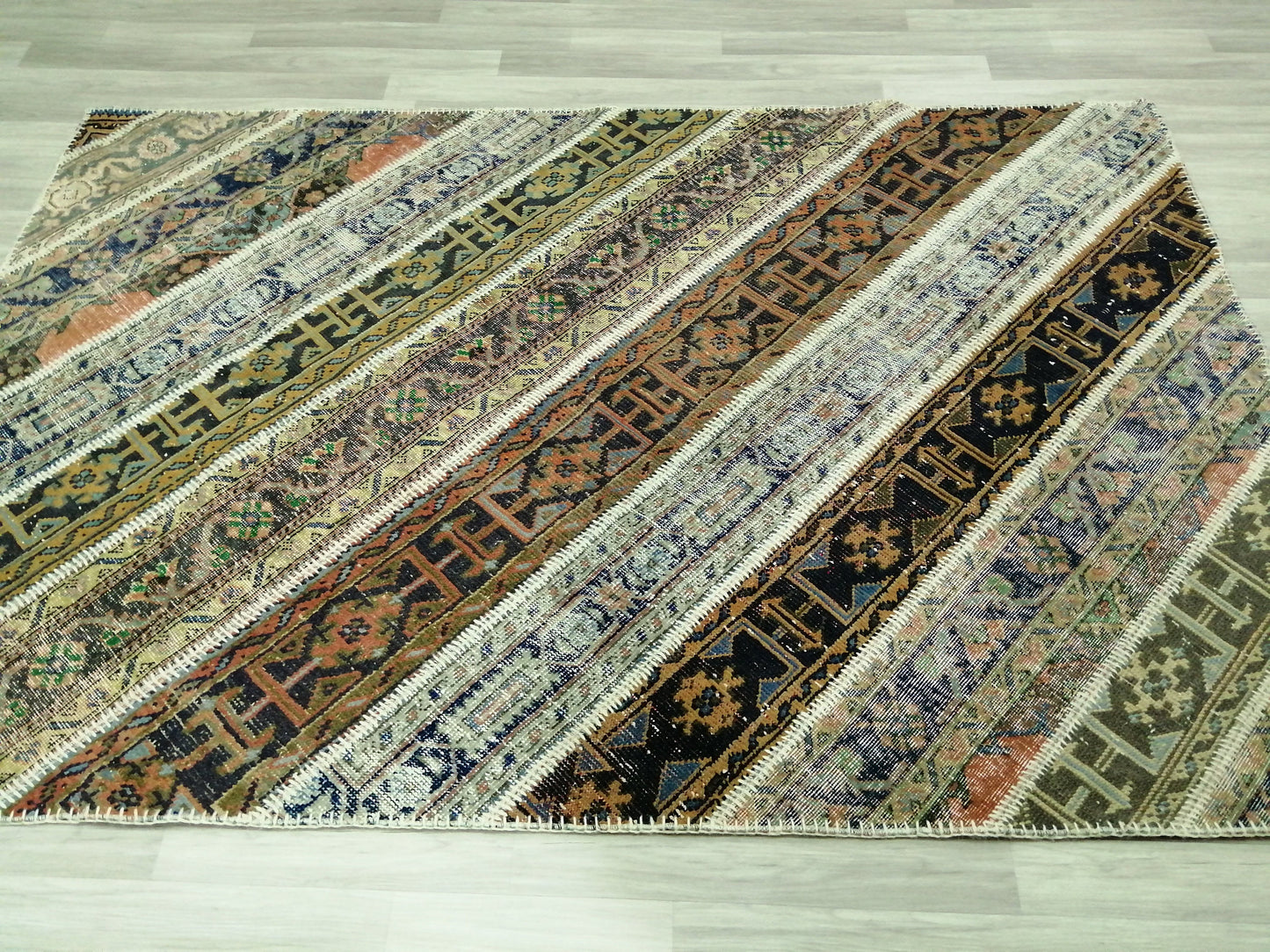 Patchwork Rugs, Handmade Rug Oushak Rug, Rustic Rug, Bohemian Runner, Turkish Rug Farmhouse Rug, Vintage Rug Company Wool rug Wholesale Rug