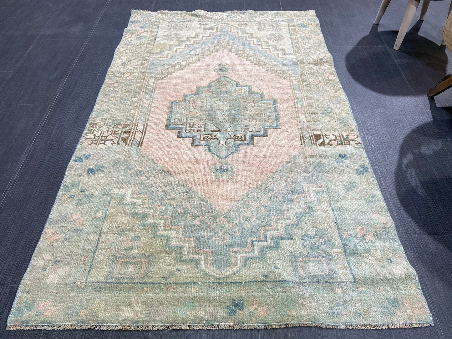 Handmade Rug, Oushak 3.3 x 5.3 Rug, Persian Rug, Oriental Rug, Turkish Rug, Farmhouse Rug, Vintage Wool rug