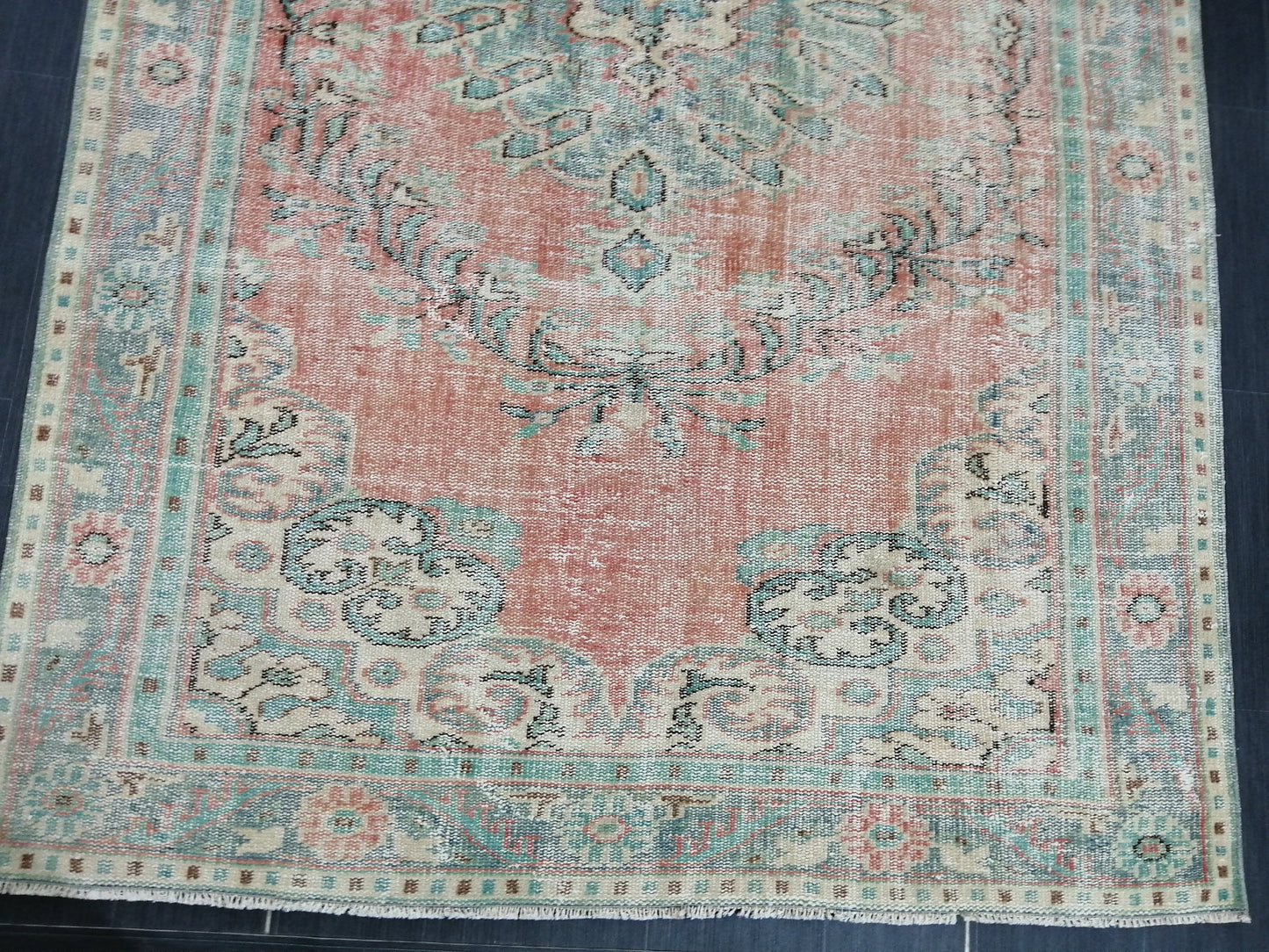 5.7 x 9.4 Rugs, Hand Made Rug, Oushak Rug, Rustic Rug, Bohemian Rug, Rug Runner, Turkish Rug, Farmhouse Rug, Vintage Rug, Wool rug
