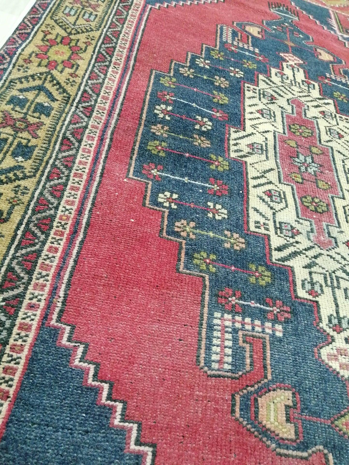 7.8 X 4.3 Rugs, Hand Made Rug, Oushak Rug, Rustic Rug, Bohemian Rug, Rug Runner, Turkish Rug, Farmhouse Rug, Vintage Rug, Wool rug