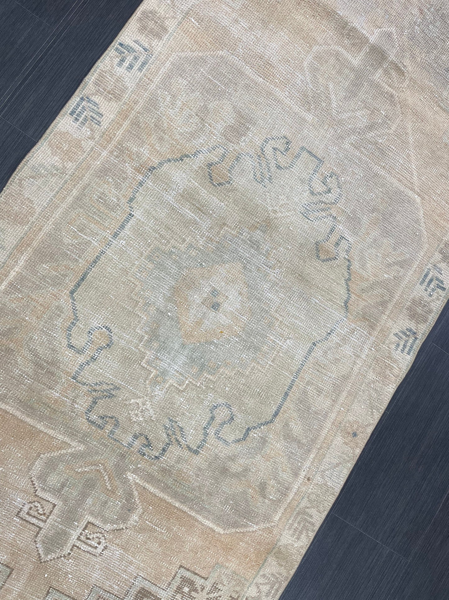 3.5 x 7 Rug Hand Made Rug Oushak Rug, Rustic Rug Distressed Rug, Rug Runner, Turkish Rug, Farmhouse Rug, Vintage Rug, Wool rug