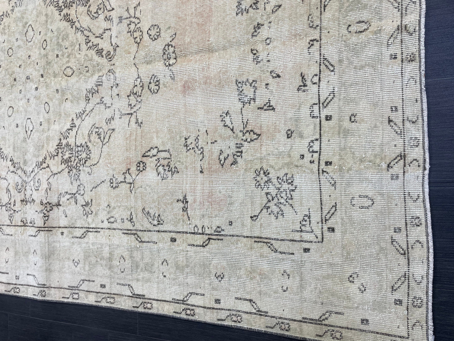 Muted Vintage Rug, Persian 5.6 x 8.7 Rug, Living Room Rug,Oushak Rug,Hand Knotted Rug, NEUTRAL Rug,Turkish Rug, Handmade Rugs