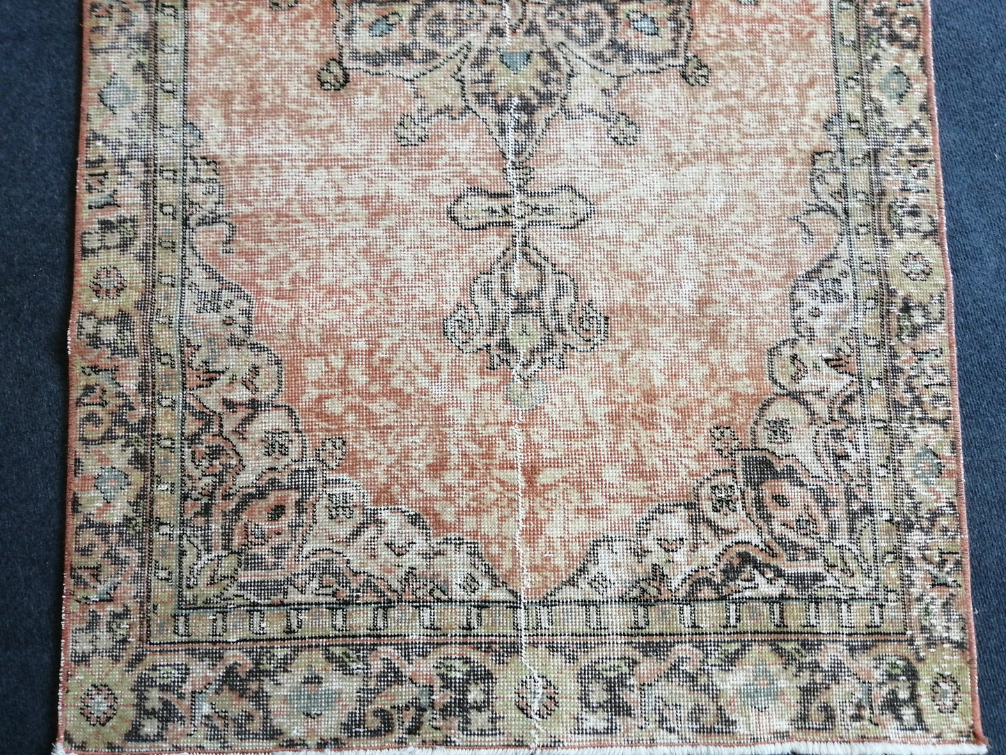 6.4 x 3.2 Vintage Rug Turkish Rug Oushak Rug Bohemian Rug, Living Room Rug, Oushak Rug, Hand Made Rug Wool Rug