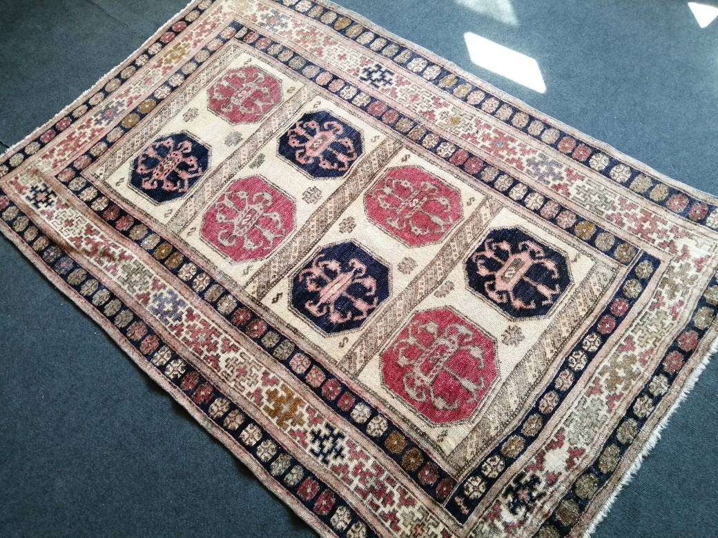 Vintage Original Area Turkish Rug,Traditional Bohemian Rug, Living Room Rug,Oushak Rug,Hand woven Rug,Weaving Rug, Vintage Flooring