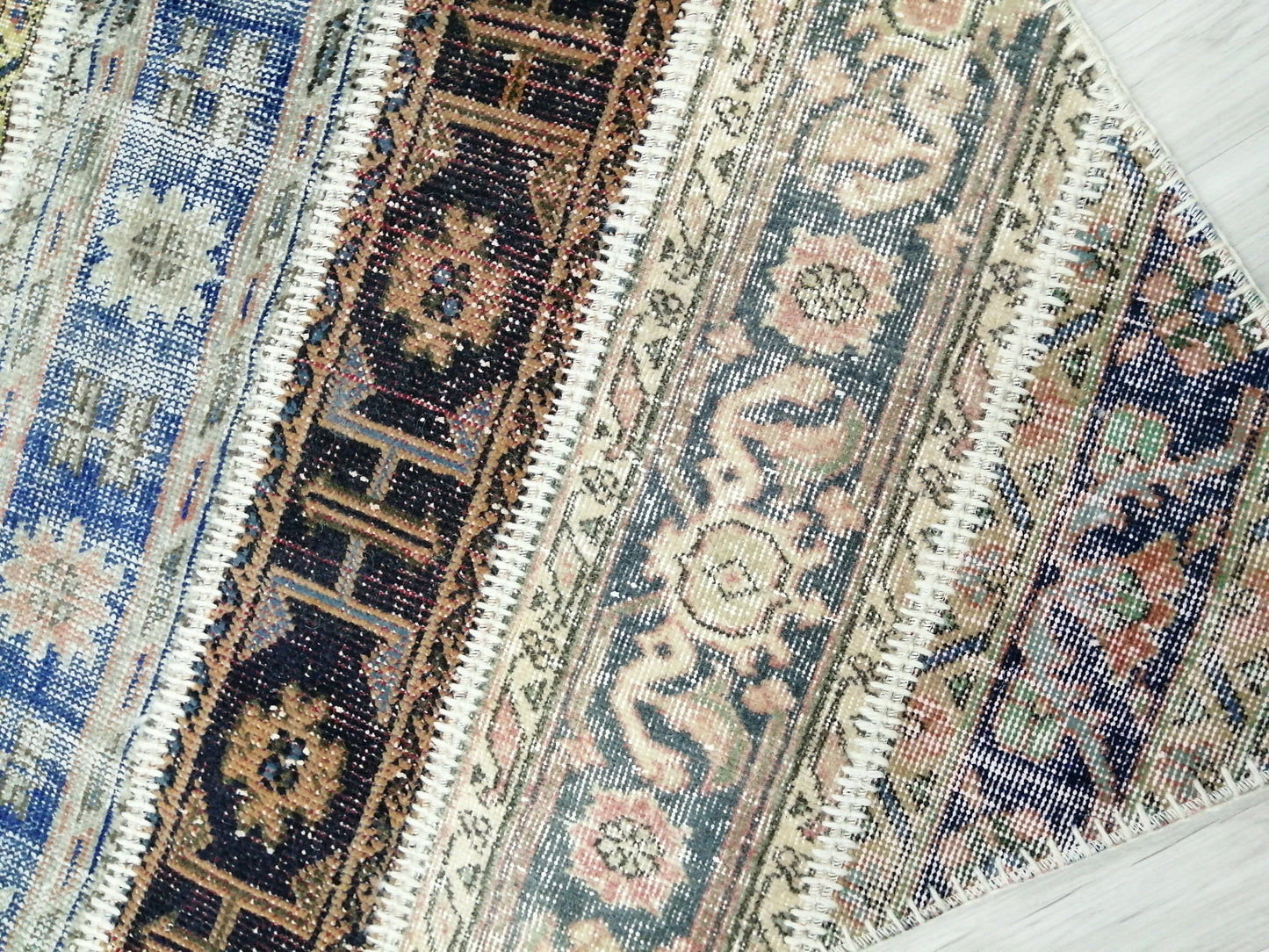 Patchwork Rugs, Hand Made Rug, Oushak Rug, Rustic Rug, Bohemian Rug, Rug Runner, Turkish Rug, Farmhouse Rug, Vintage Rug, Wool rug