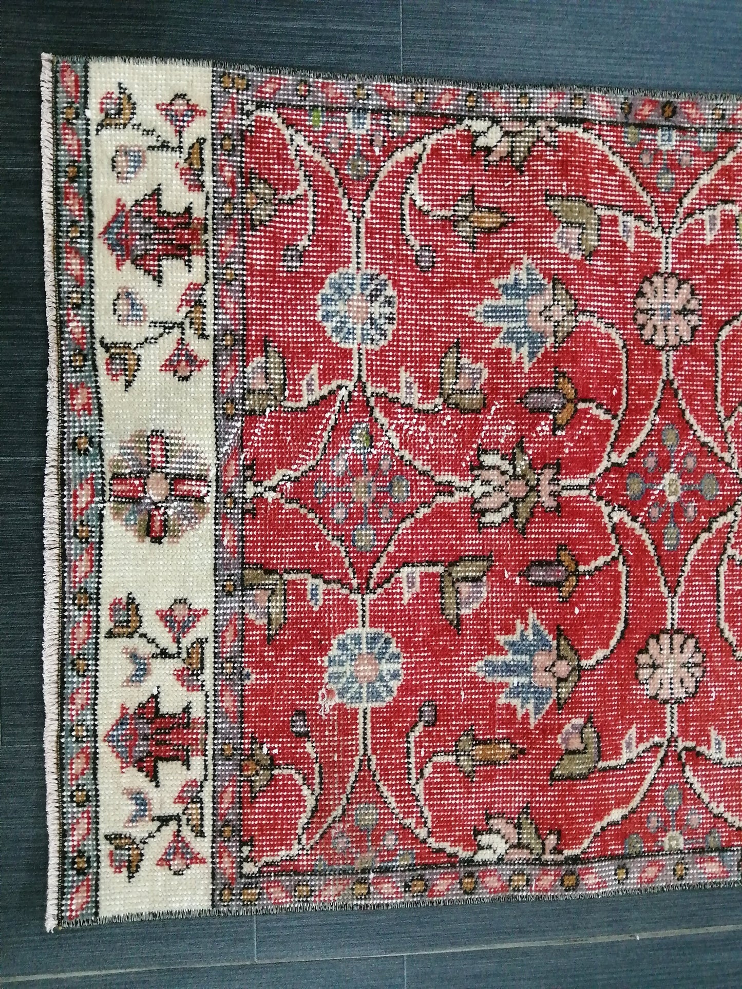 6.3 x 2.4 Oushak Runner Rug Turkish Runner Rug Vintage Runner Rug Hallway Runner Rug Kitchen Runner Rug Wool Runner Rug Wool Oushak Rug