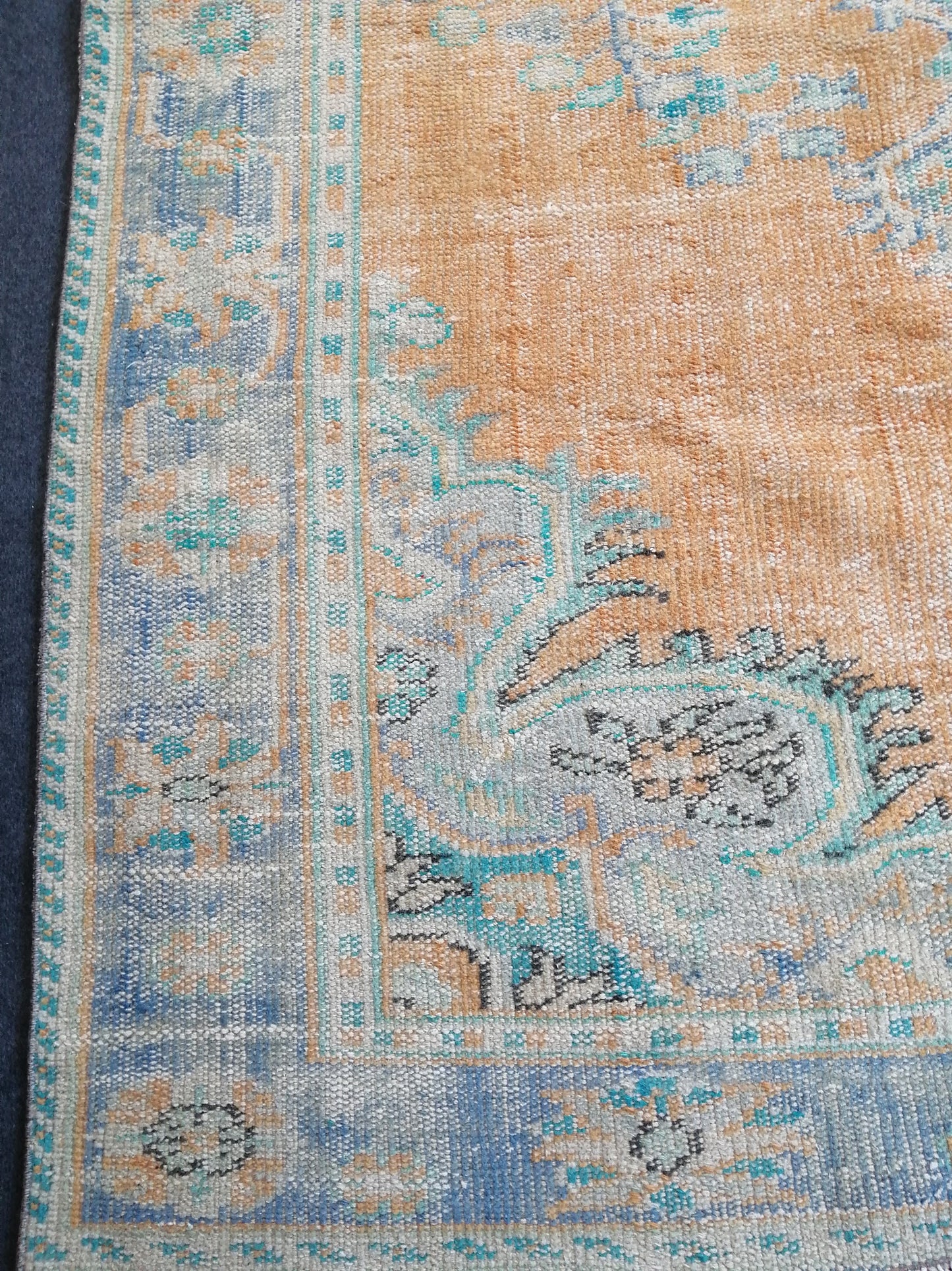 9.6 X 6 Vintage rugs, Turkish Oushak Rugs, Bohemian Rug, Living Room Rug, Oushak Rug, Hand woven Rug, Muted Wool Oushak Rug