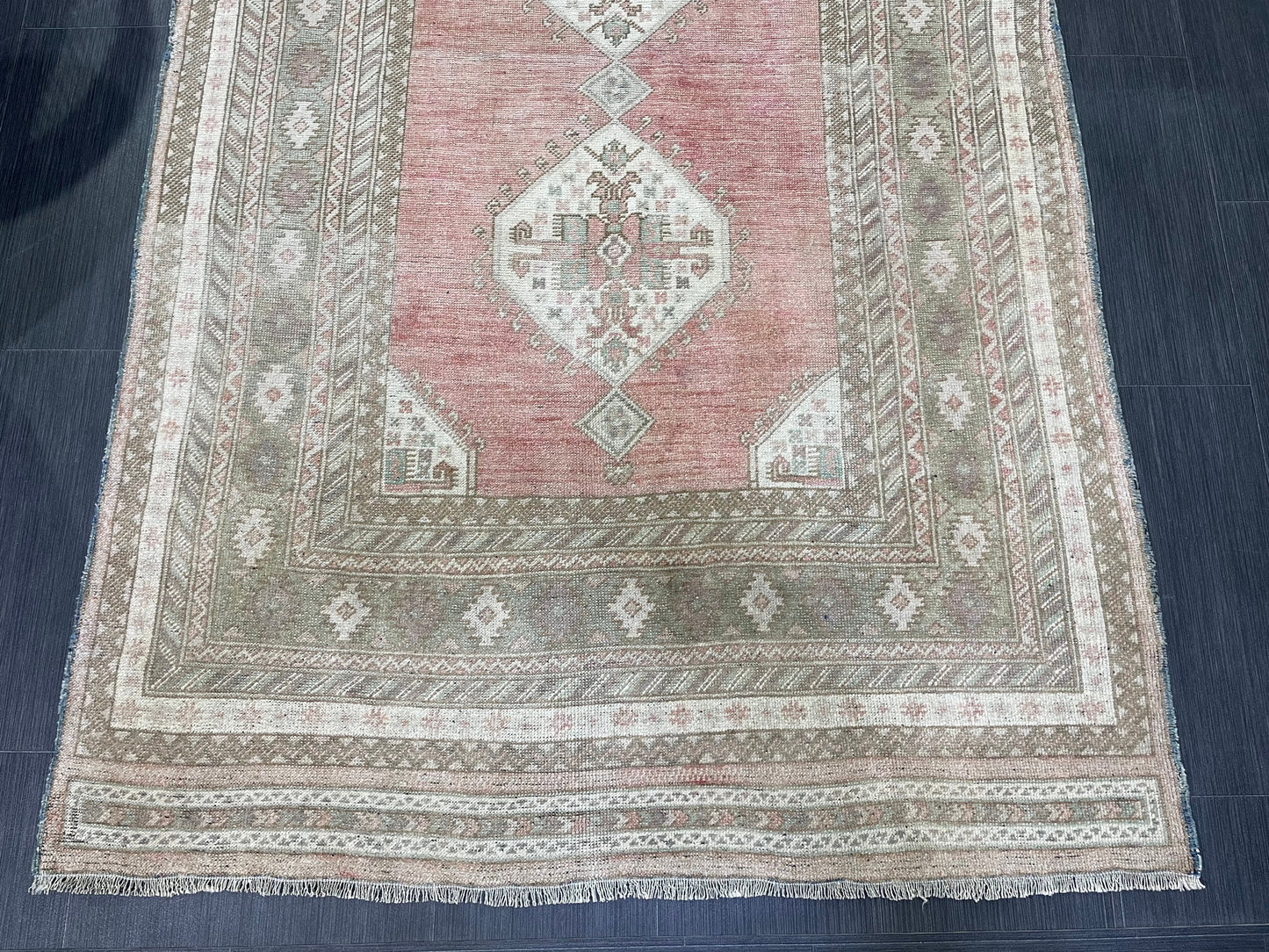 Vintage RUG, TURKISH 4.2 x 8.5 Rug, Vintage Handmade Rug, Wool Hand Knotted Rug, Hand Made Rug Quality Turkish Rug