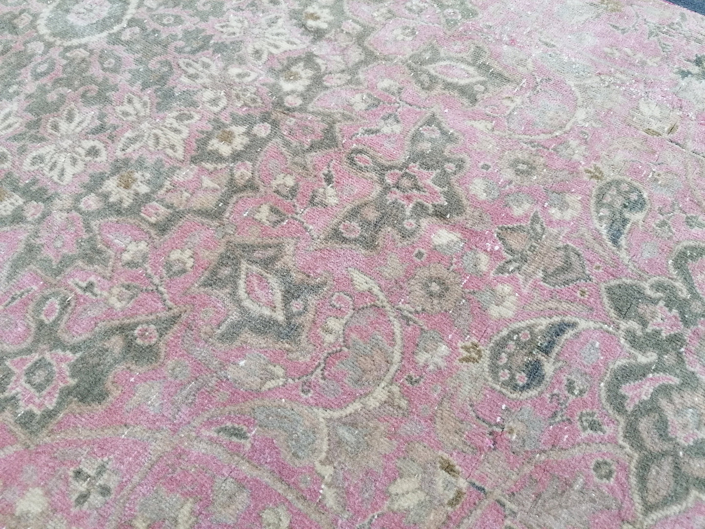 Turkish runner rug 10'7x2'7 pink runner rug, vintage oushak runner kitchen runner rug, hallway runner rug, vintage runner oushak runner rug